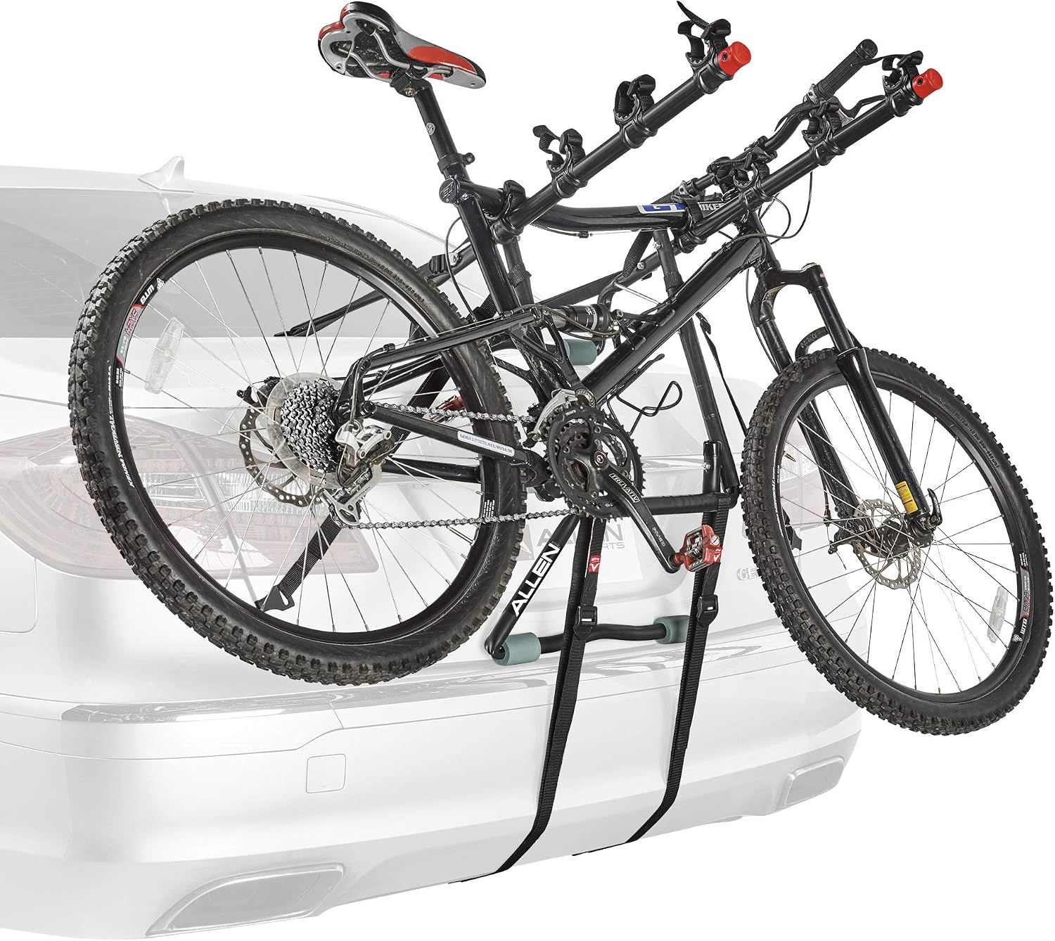 Allen Sports Deluxe 2-Bike Trunk Mount Rack, Model 102DN-R, Black