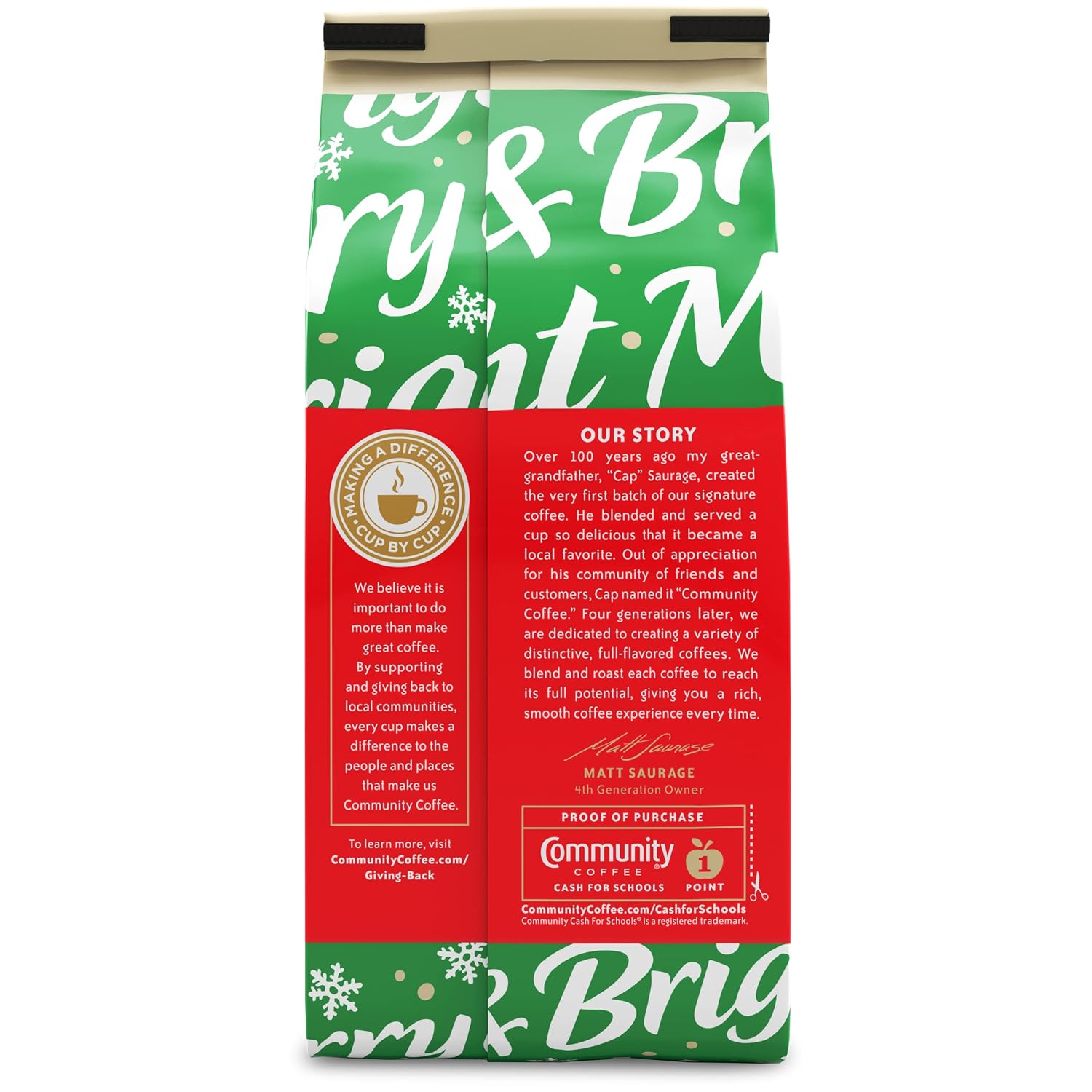 Community Coffee Caramel Cookie Butter Flavored 12 Ounces, Medium Roast Ground Coffee, 12 Ounce Bag (Pack of 1)