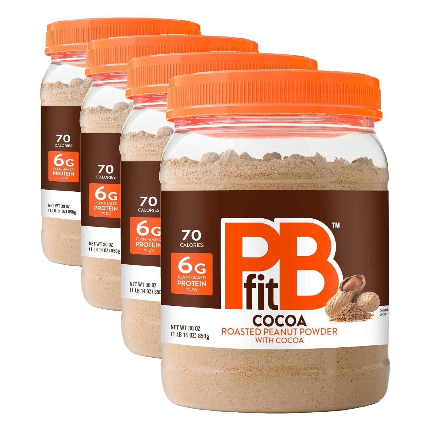 PBfit Cocoa Peanut Butter Powder 30 Oz, Peanut Spread with 6g Protein