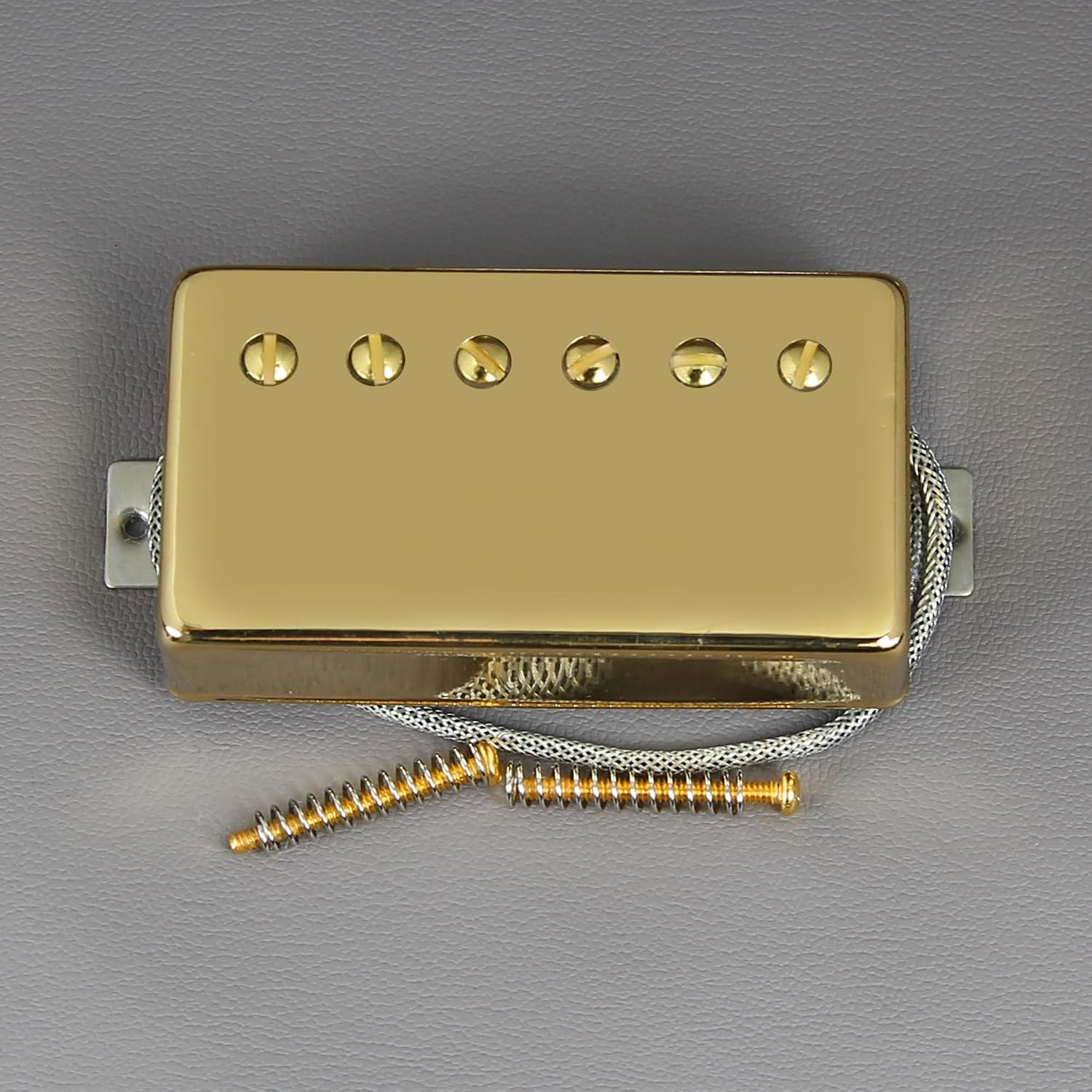 FLEOR Alnico5 Guitar Humbucker Pickup Set Chrome Bridge & Neck Pickups Compatible with LP style Guitar Part