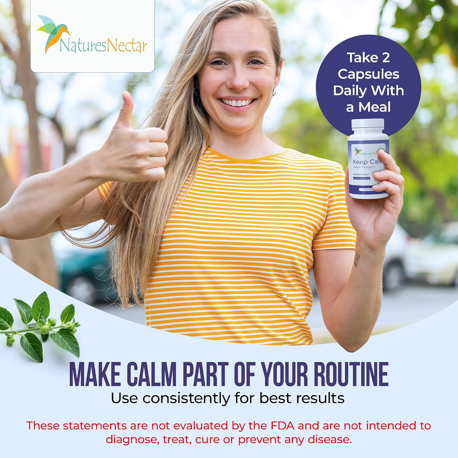 Nature's Nectar Supplements – Keep Calm Capsules with Ashwagandha