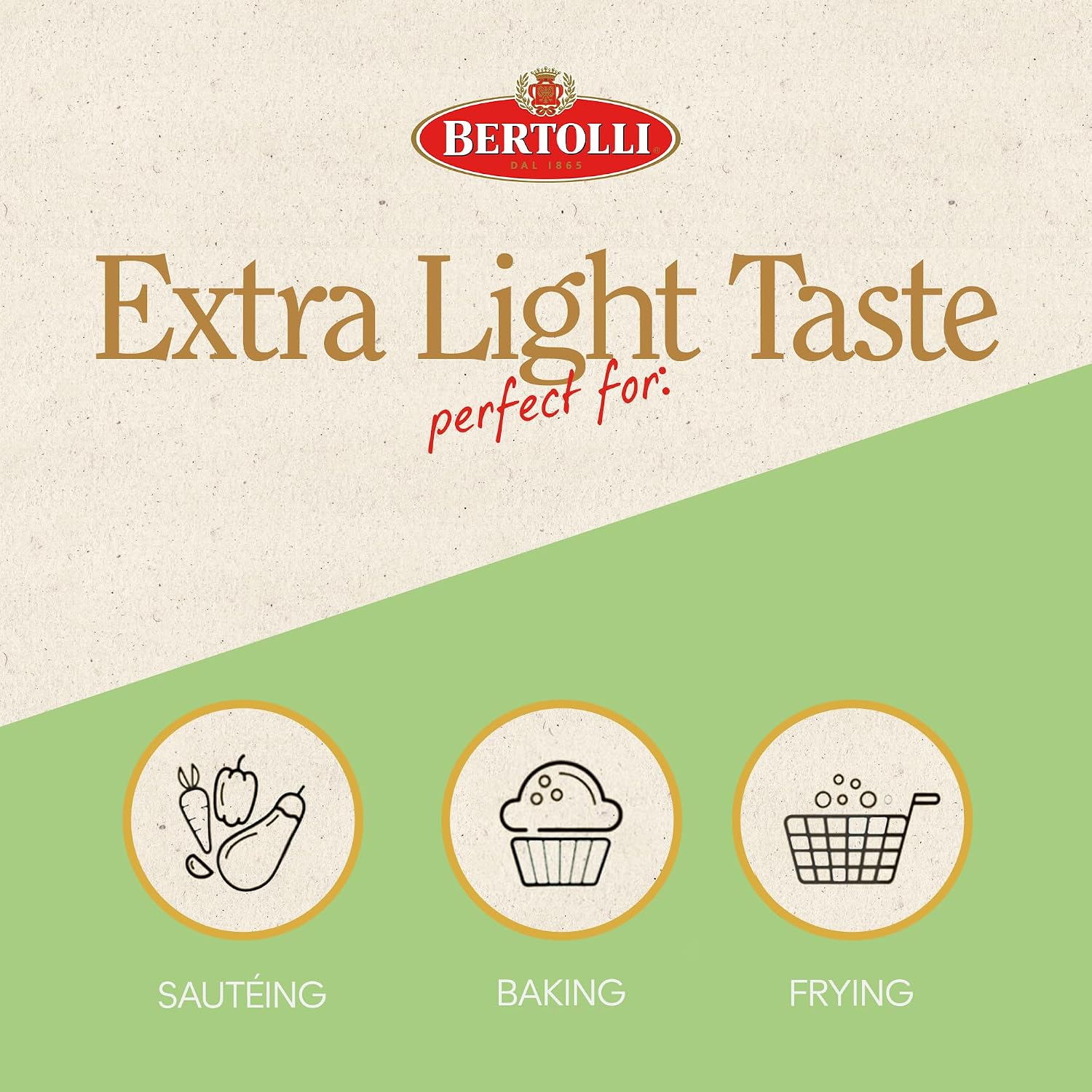 Bertolli Extra Light Olive Oil, Light Taste, 50.7 fl oz