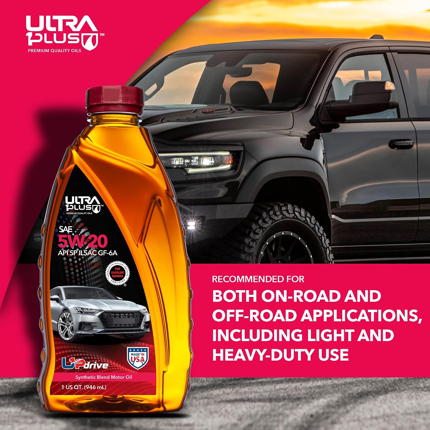 SAE 5W-30 Synthetic Blend Motor Oil API SP ILSAC GF-6A 1 Gallon