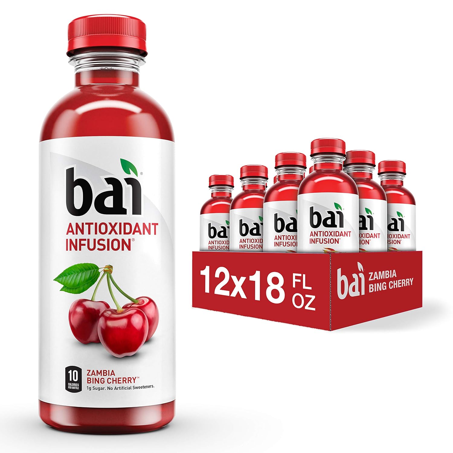 Bai Coconut Flavored Water Puna Coconut Pineapple, Antioxidant Infused, Coconut Pineapple Flavored Water Drink, 18 Fluid Ounce Bottles, 6 Count