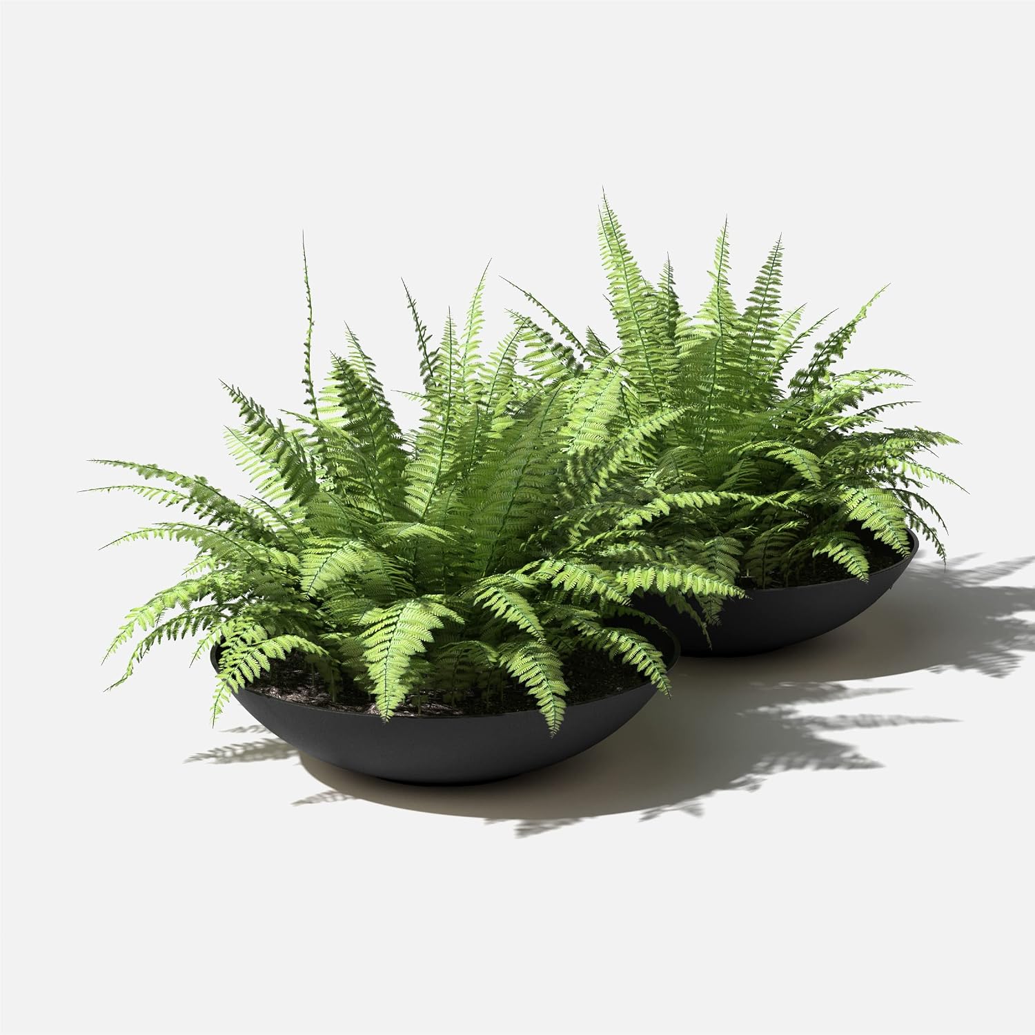 Veradek Mason Series Lane Bowl - Large Outdoor Bowl Planter | Made From a Durable Plastic-Stone Composite With Pre-Drilled Drainage Holes. Modern Patio/Tabletop Décor