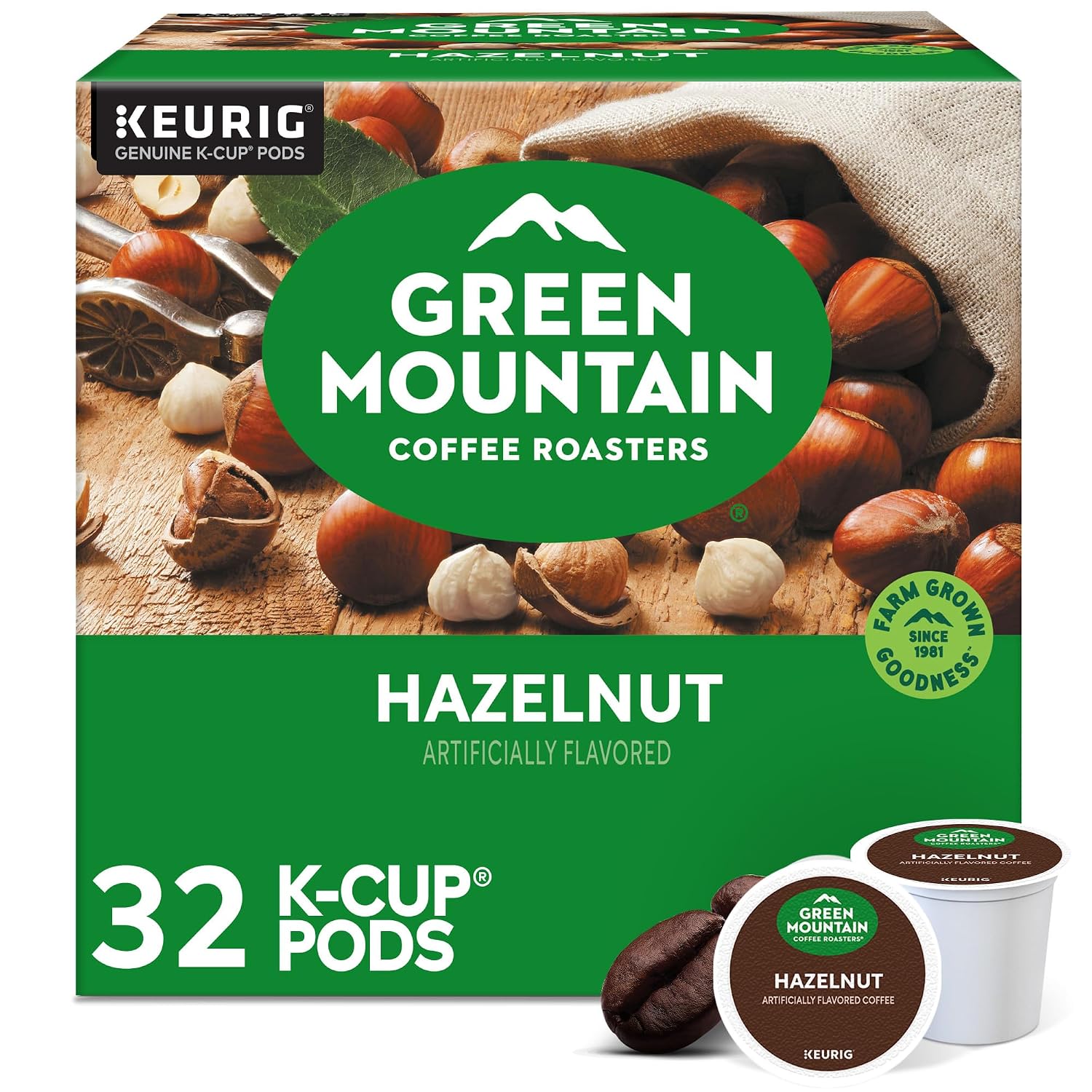 Green Mountain Coffee Roasters Island Coconut, Single-Serve Keurig K-Cup Pod, Flavored Light Roast Coffee, 24 Count (Pack of 1)