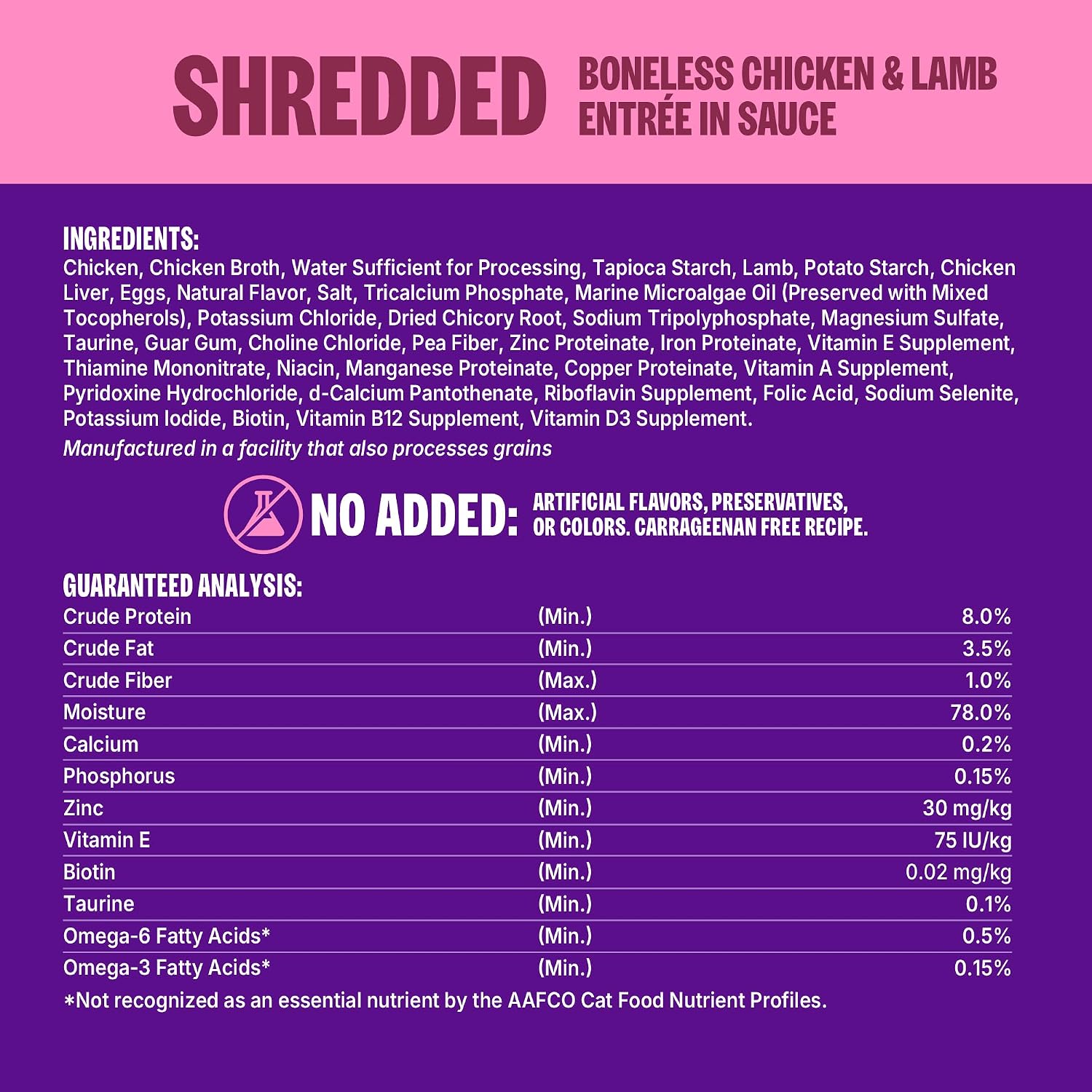 Wellness CORE Signature Selects Shredded Adult Canned Wet Cat Food, Natural, Protein Rich, Grain Free, Chicken Entrée Recipe, 2.8 oz, Pack of 12 Cans