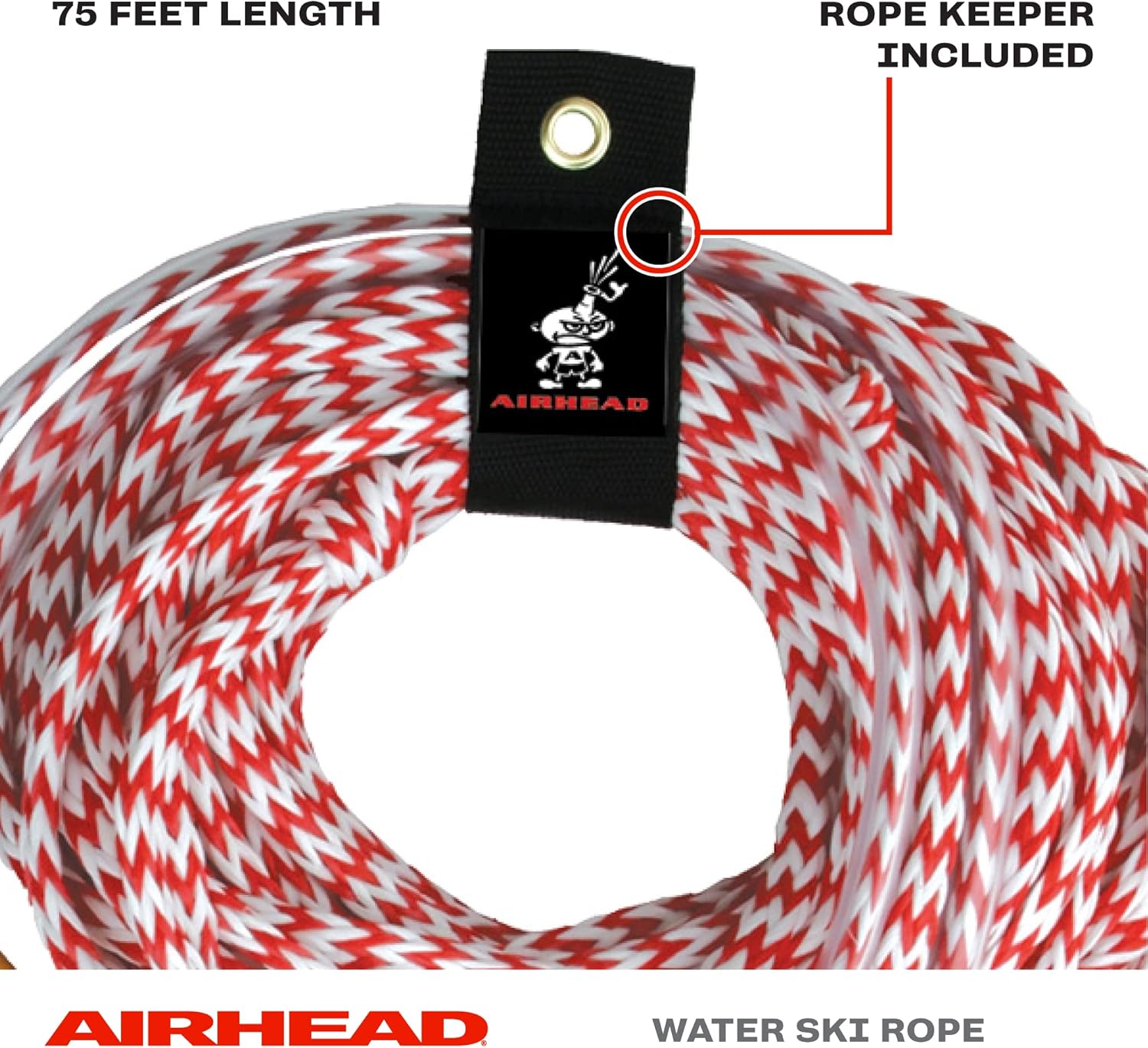 Airhead Ez Up Slalom Training Rope, Water Ski Rope for Learning, 1 Section, 75-Feet