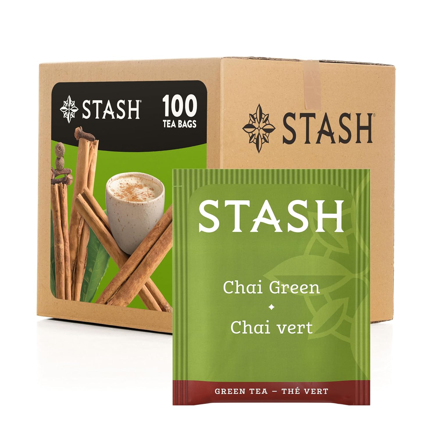 Stash Tea Premium Green Tea, Box of 100 Tea Bags