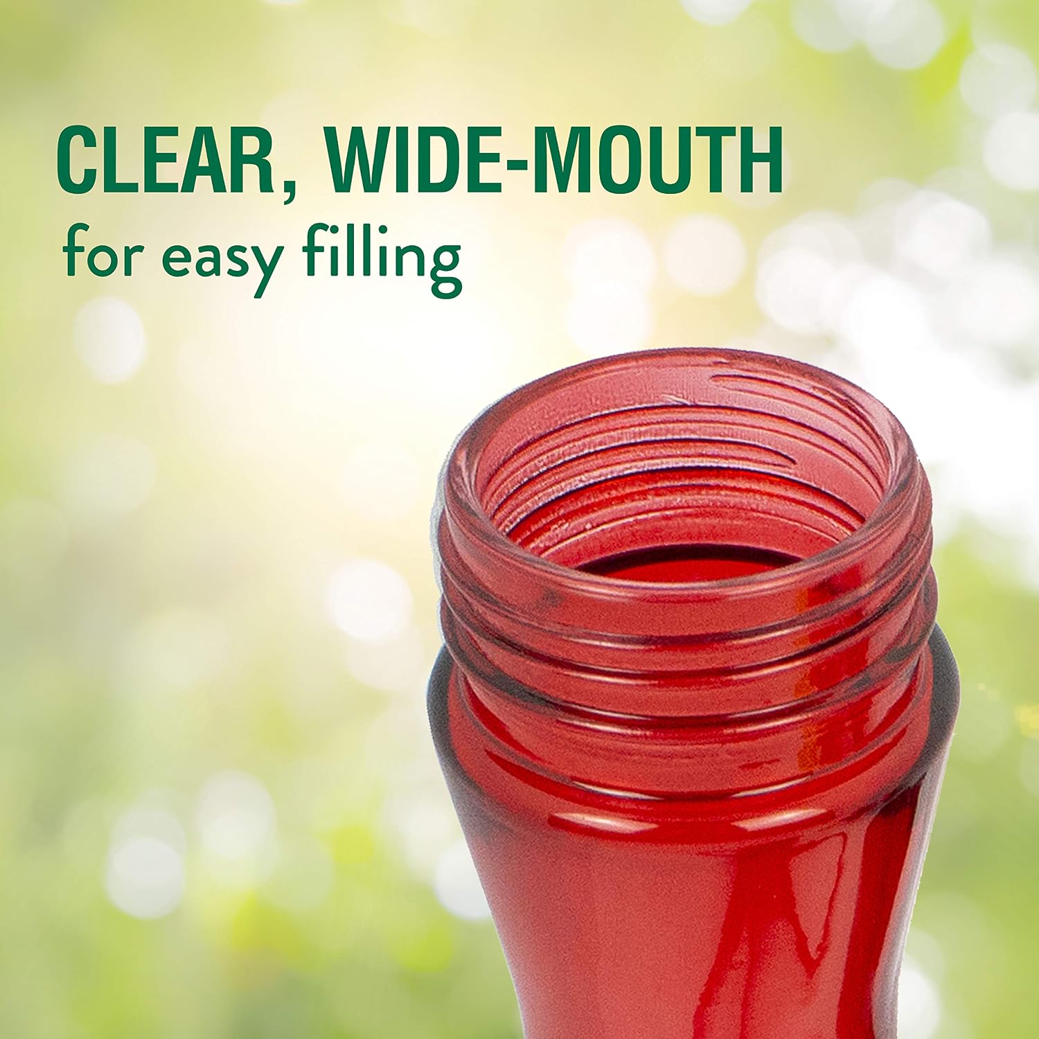Perky-Pet Red Pinch-Waist Plastic Hummingbird Feeder, 8 oz Capacity | Built-in Bee Guards and Ant Moat for Outdoor Bird Feeding Station and Backyard Wildlife, Hummingbird Feeders for Outdoors