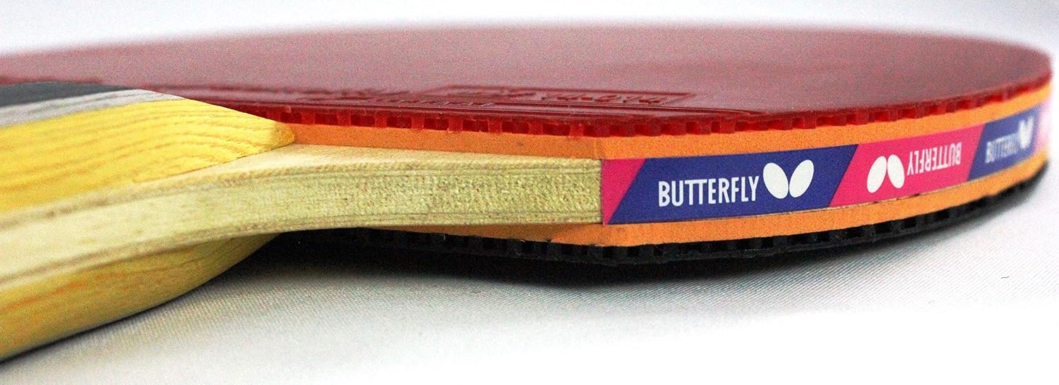 Butterfly B603FL Ping Pong Paddle Set | 1 Table Tennis Racket | 1 Ping Pong Paddle Case| Tournament Butterfly Ping Pong Paddles | High Speed & Spin
