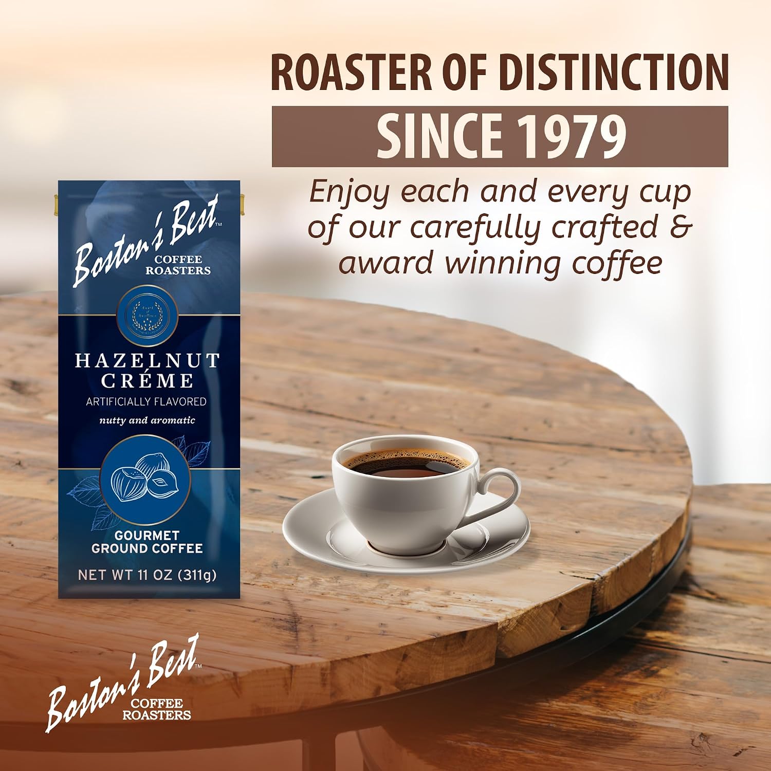 Boston’s Best Coffee - Fall-Inspired Pumpkin Spice Medium Roast Gourmet Delicious Flavored Coffee, Premium Ground - 11 oz. / 311 g Bag