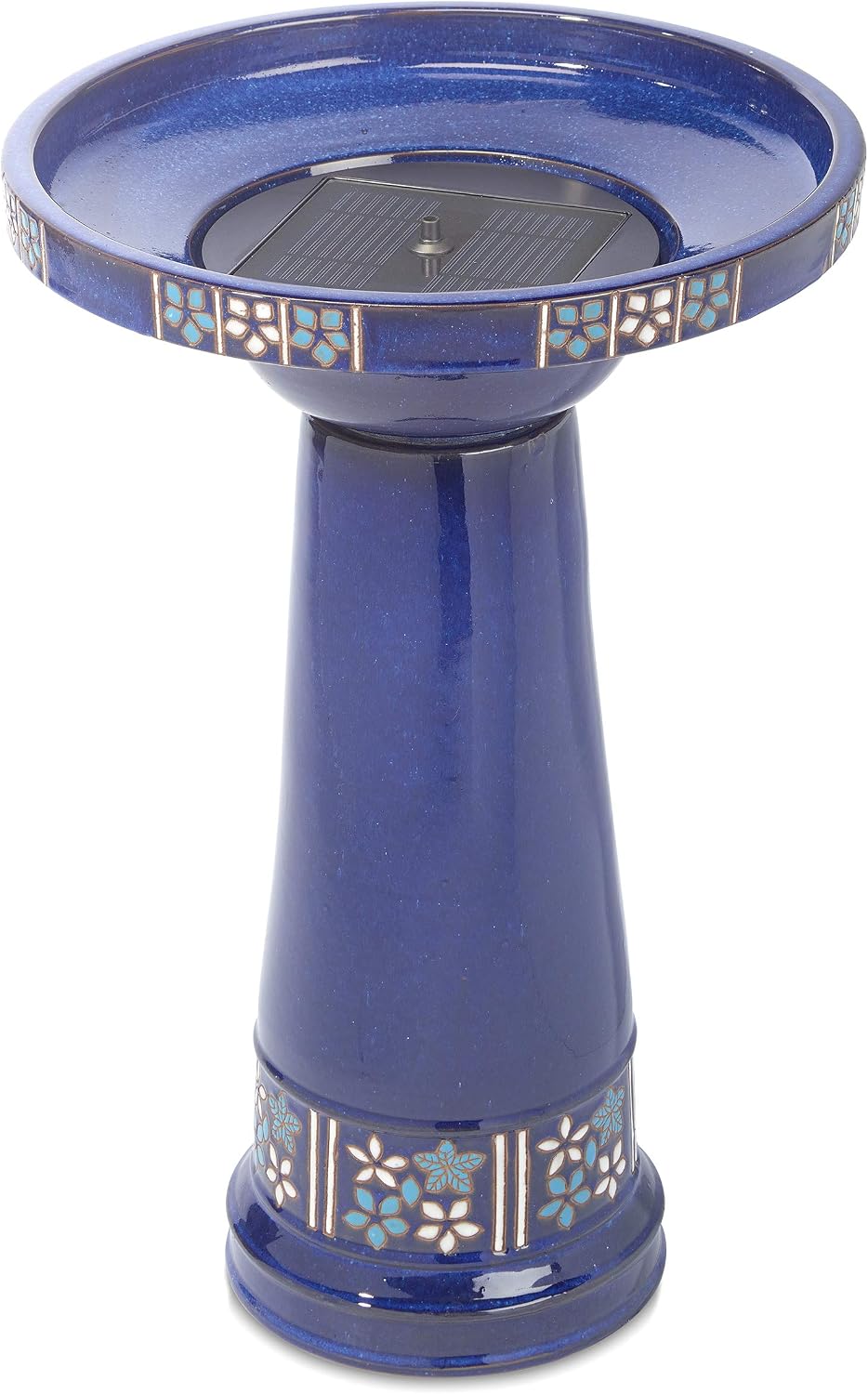 Smart Solar Ceramic Solar Bird Bath