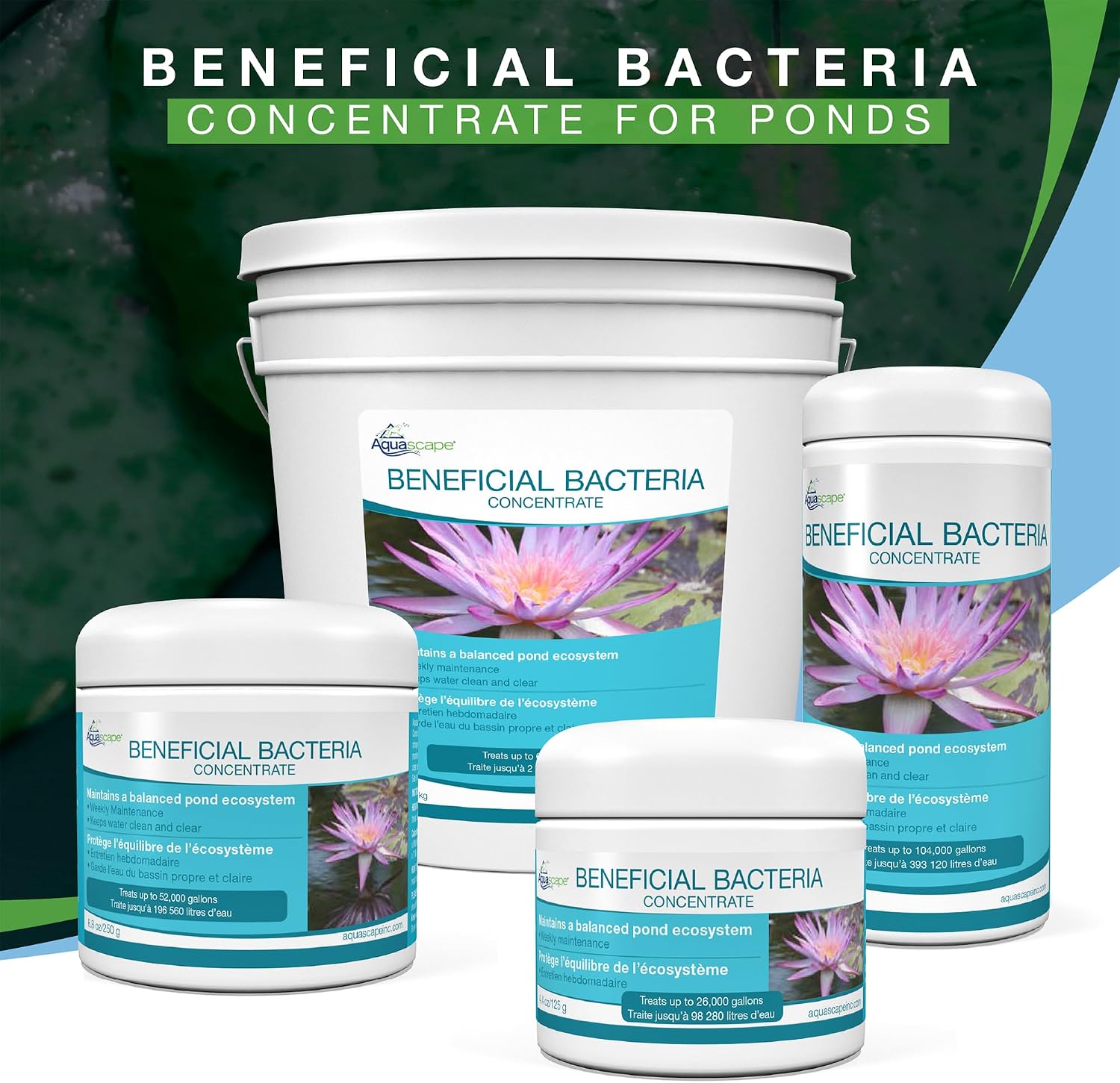 Aquascape Dry Beneficial Bacteria for Pond and Water Features, 8.8 Ounce (Pack of 1), 98948 , white