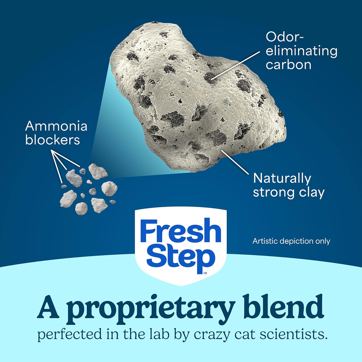 Fresh Step Odor Shield Multi Cat Clumping Cat Litter, 14 lb. | Febreze Freshness, Odor Shield with Ammonia Block Technology, Low Dust