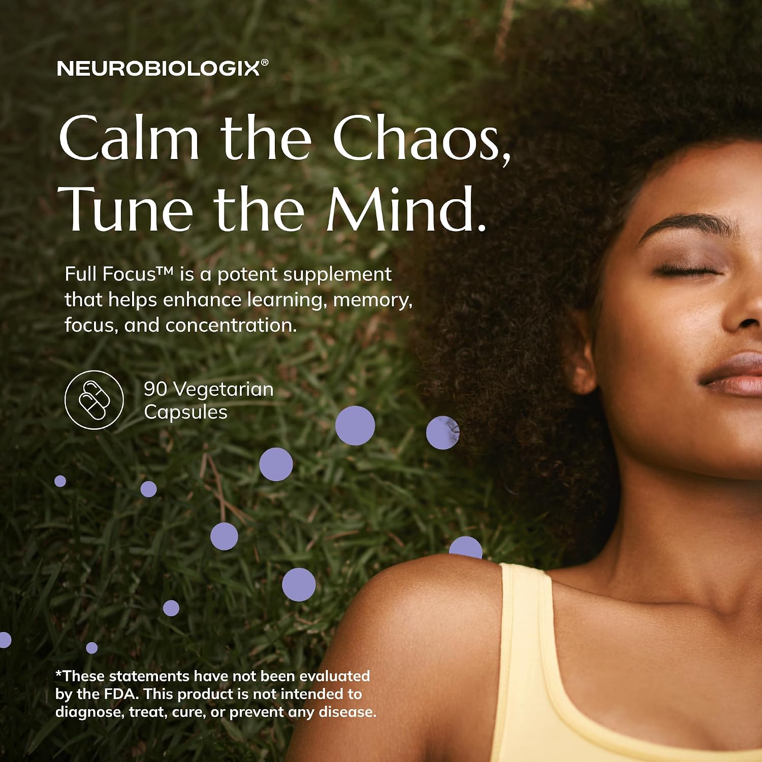 Neurobiologix Full Focus, Brain & Mood Support Supplement, 90 Capsules | Memory & Cognitive Function, Green Coffee Bean, Bacopa & SAM-E