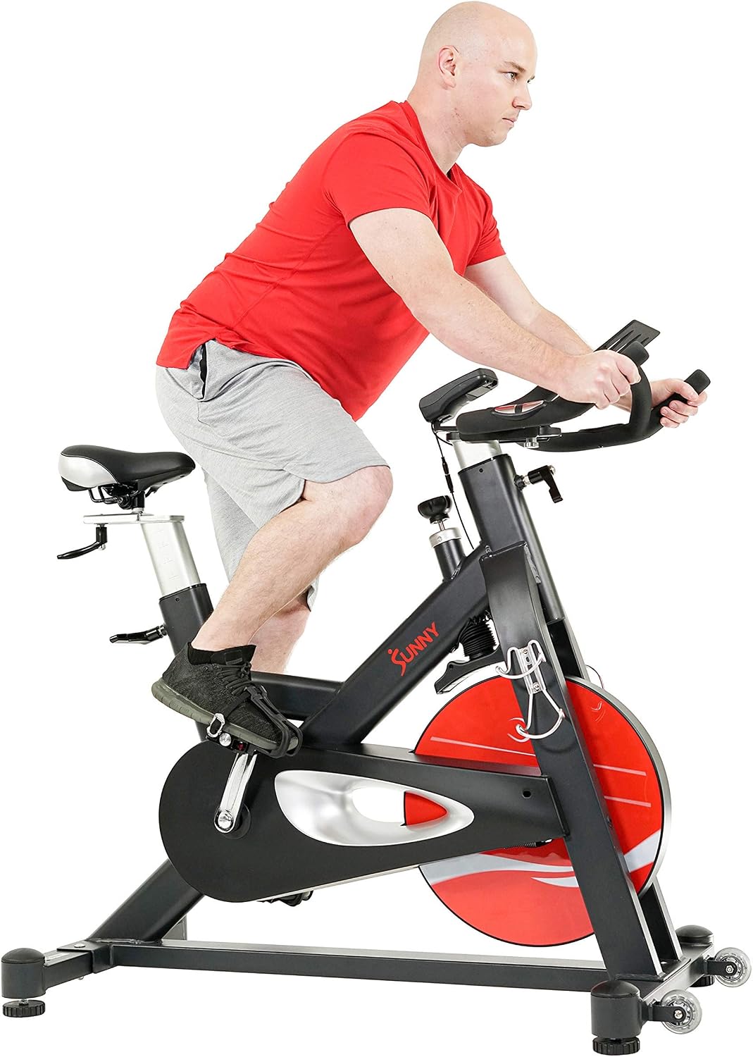 Sunny Health & Fitness Magnetic Exercise Bike for Indoor Cycling