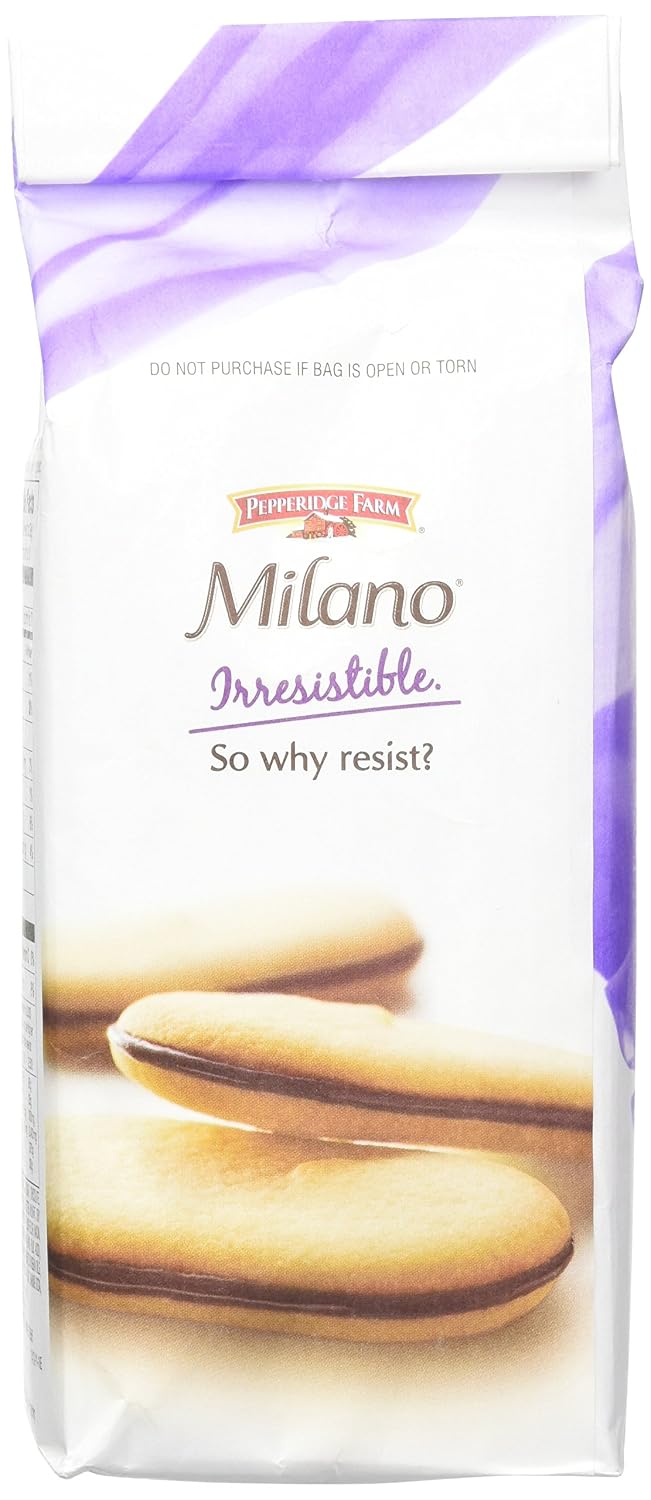 Pepperidge Farm Milano Cookies, Dark Chocolate, 20 Packs Tub, 2 Cookies Per Pack