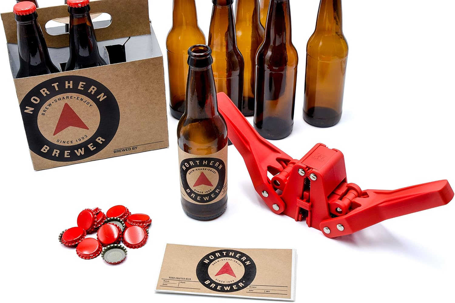 Northern Brewer - Siphonless 1 Gallon Craft Beer Making Starter Kit, Equipment and Beer Recipe Kit (American Wheat)