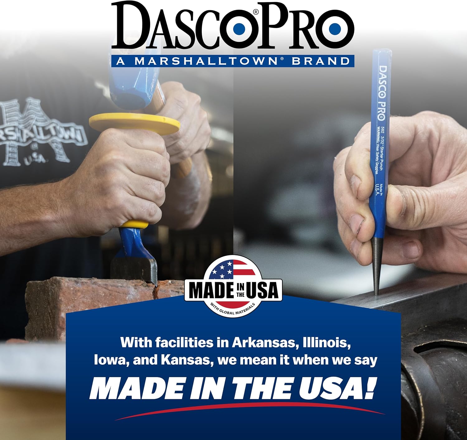 DASCO PRO 6 Piece Pin Punch Kit, Assembled in USA, VN70022 22