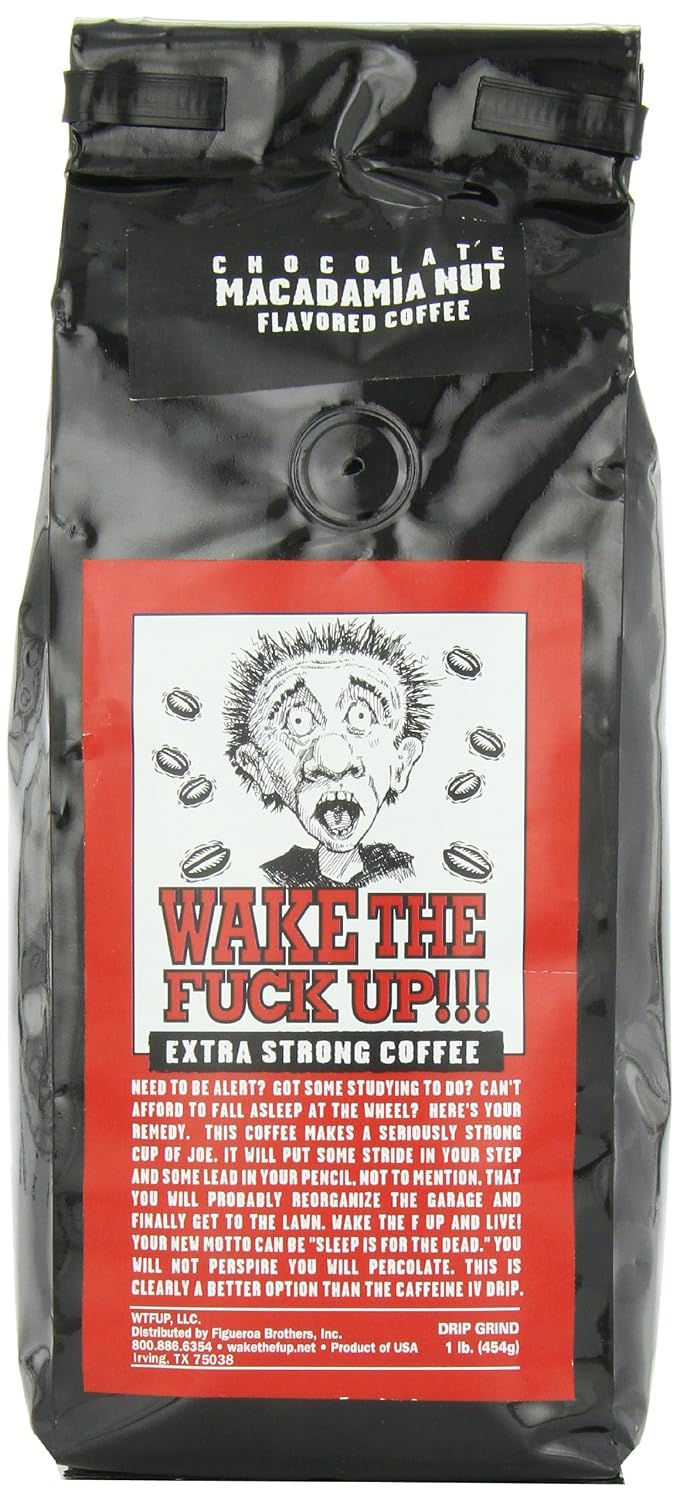 Wake the F'Up Uncensored Coffee, Original Extra Strong, 1 Pound