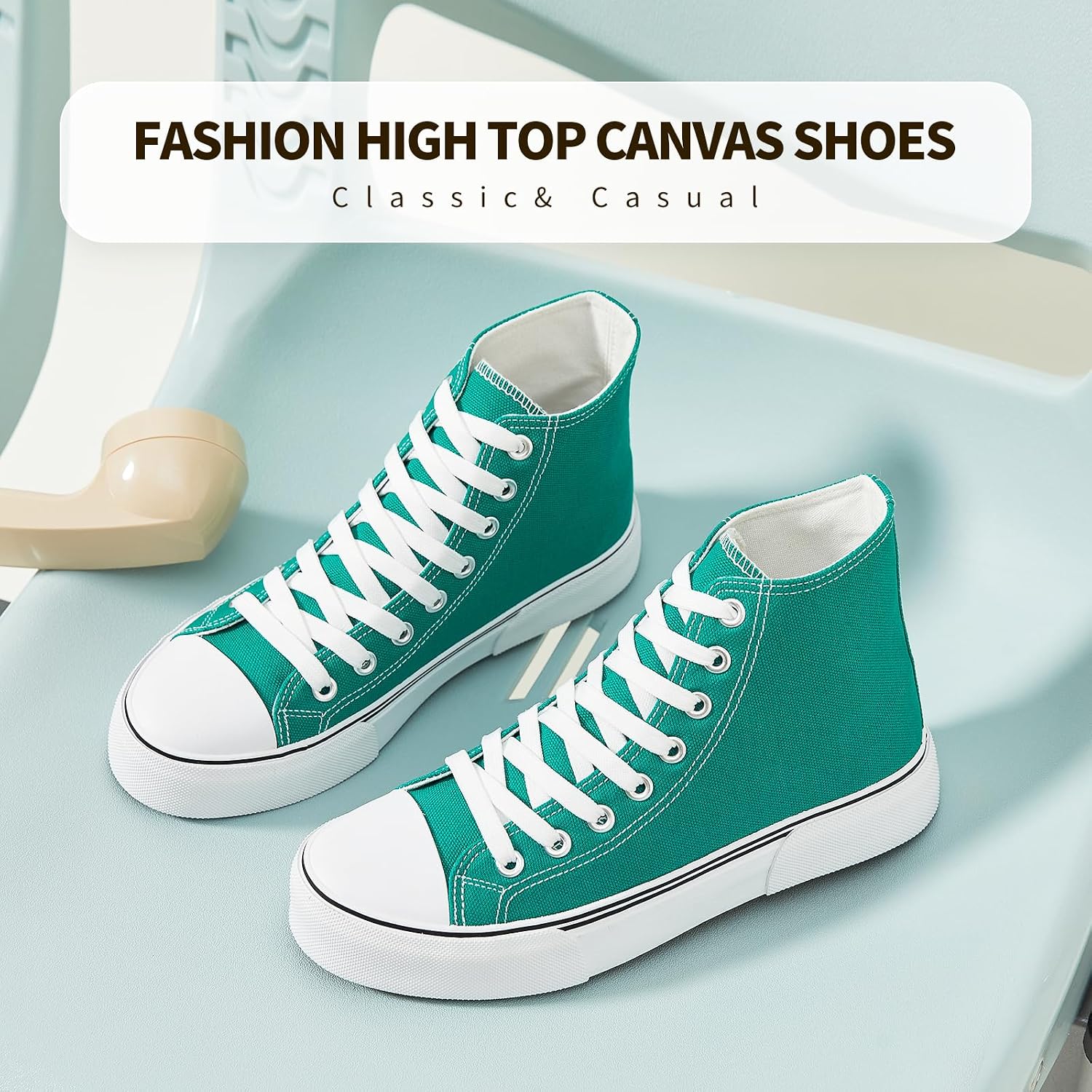 hash bubbie High Top Canvas Sneakers Fashion Walking Shoes