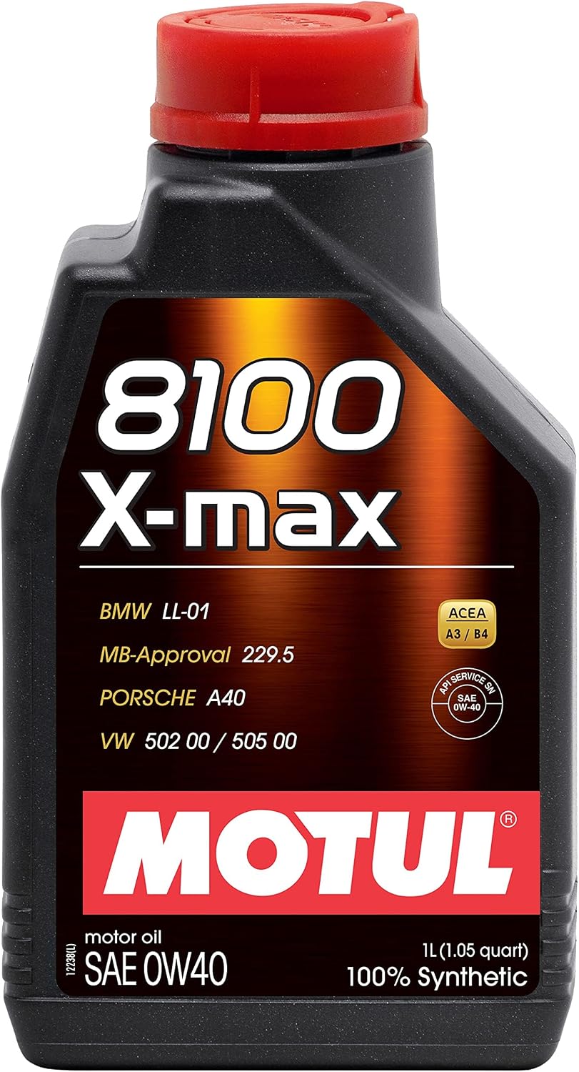 Motul MTL104531 8100 0w40 x-Max Oil1 Liter, 1 Large, 1 Pack