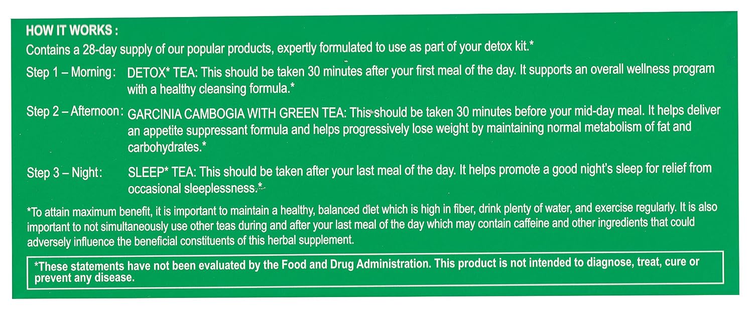 Hyleys 14 Day Weight Loss Tea, Garcinia & Matcha Green Tea, 42 Tea Bags