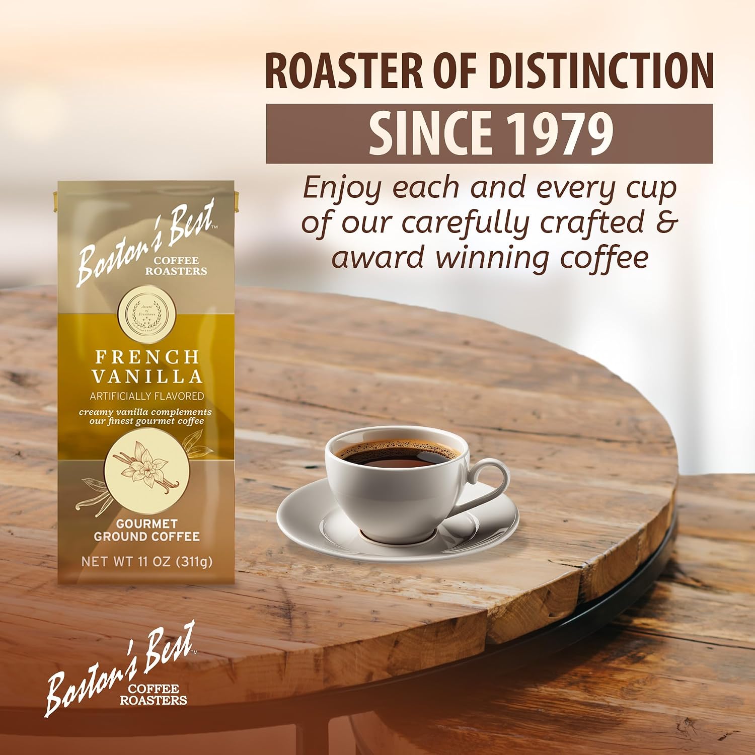 Boston’s Best Coffee - Fall-Inspired Pumpkin Spice Medium Roast Gourmet Delicious Flavored Coffee, Premium Ground - 11 oz. / 311 g Bag