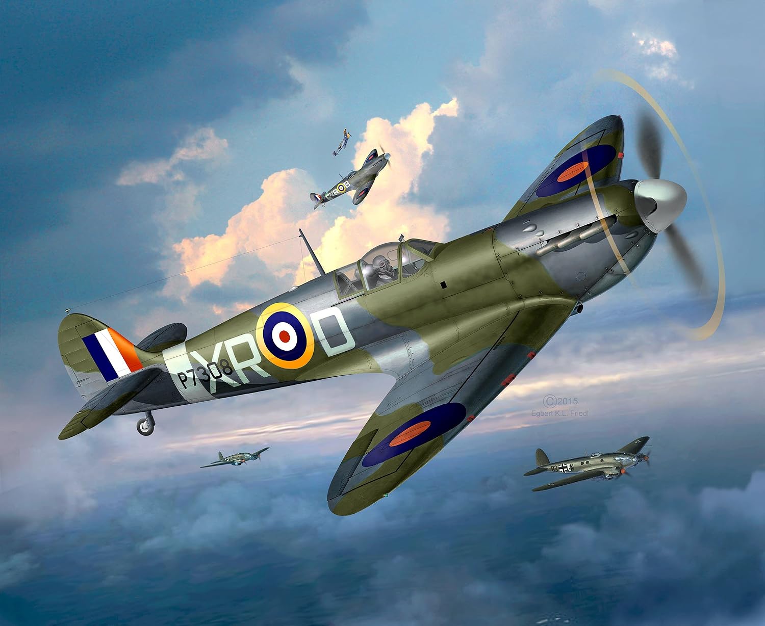 Revell Spitfire Mk.II Model Kit, 1: 48 Scale
