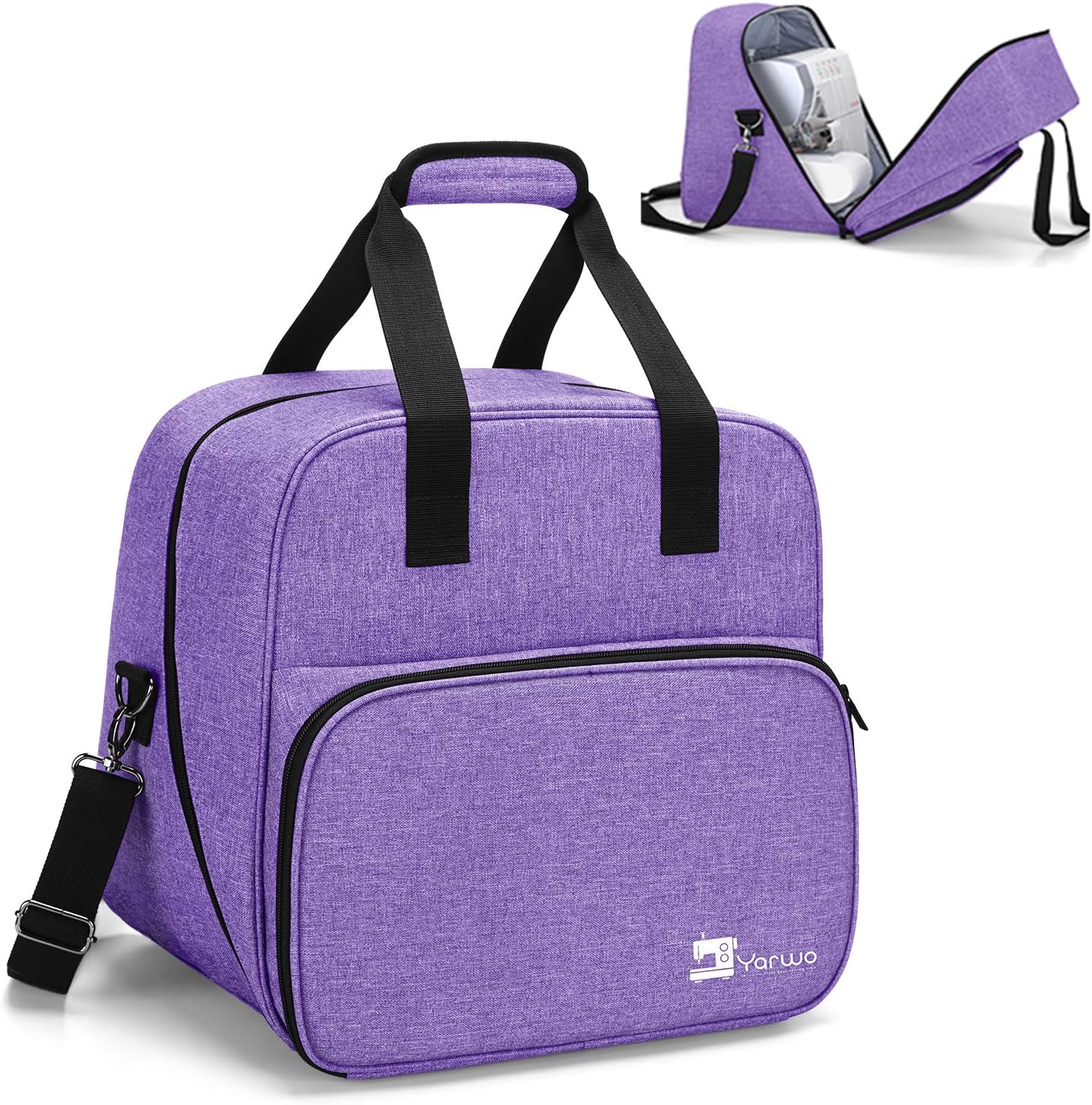 Yarwo Serger Machine Carrying Case for Universal Overlock Sewing Machine