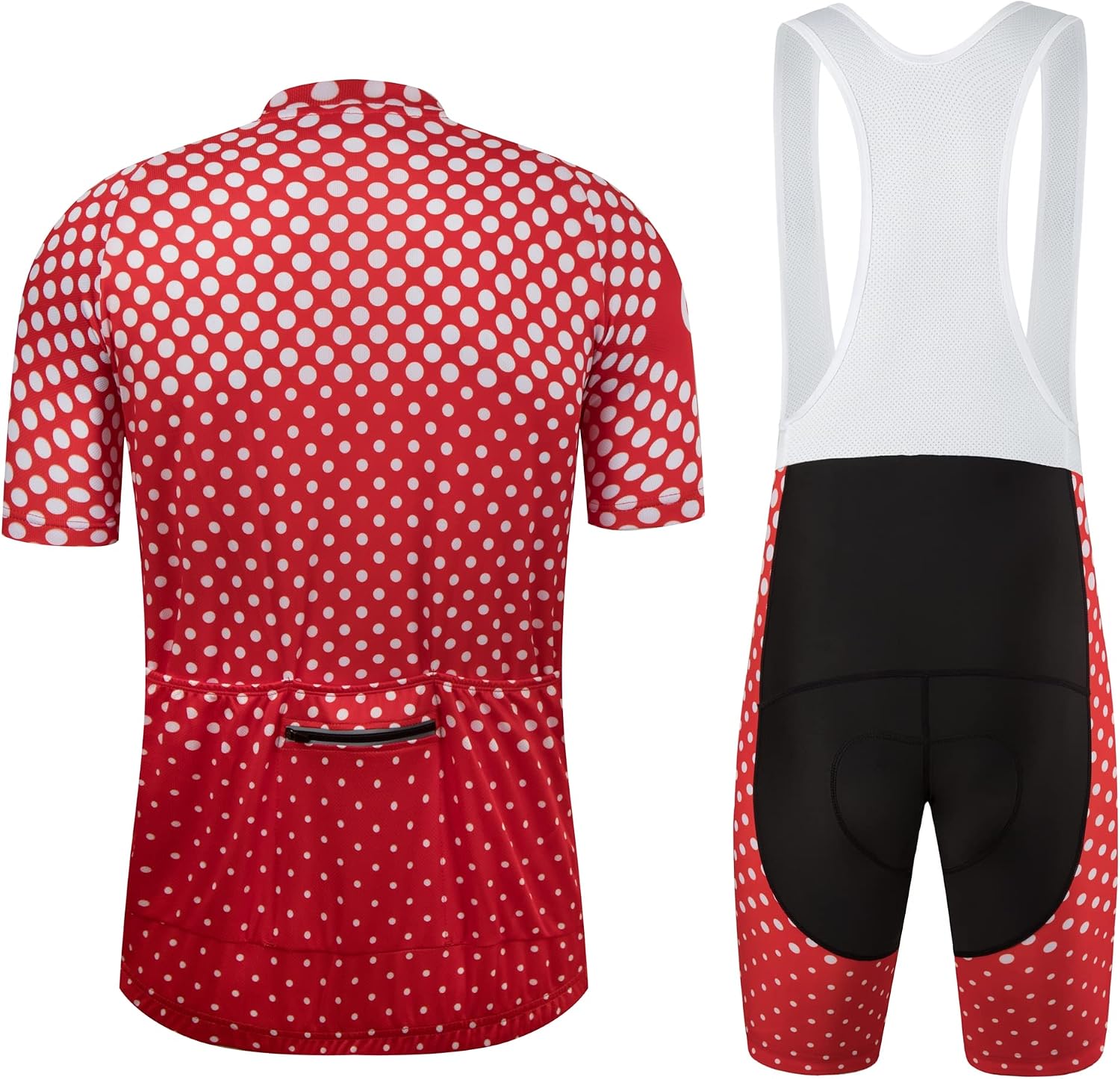 Coconut Ropamo CR Men's Cycling Jersey Set Road Bike Jersey Zipper Pocket Short Sleeves Cycling Kits Bib Shorts 3D Padded
