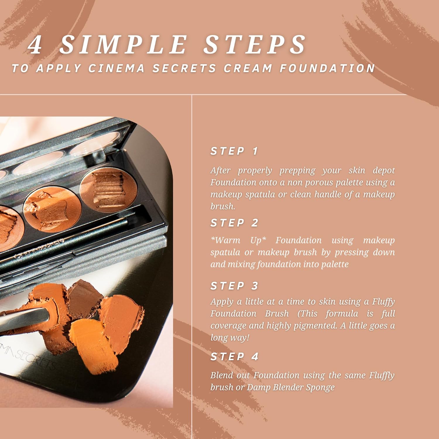 Ultimate Foundation in Medium-Deep Beige-Pink Undertones, 500B Series by cinemasecrets