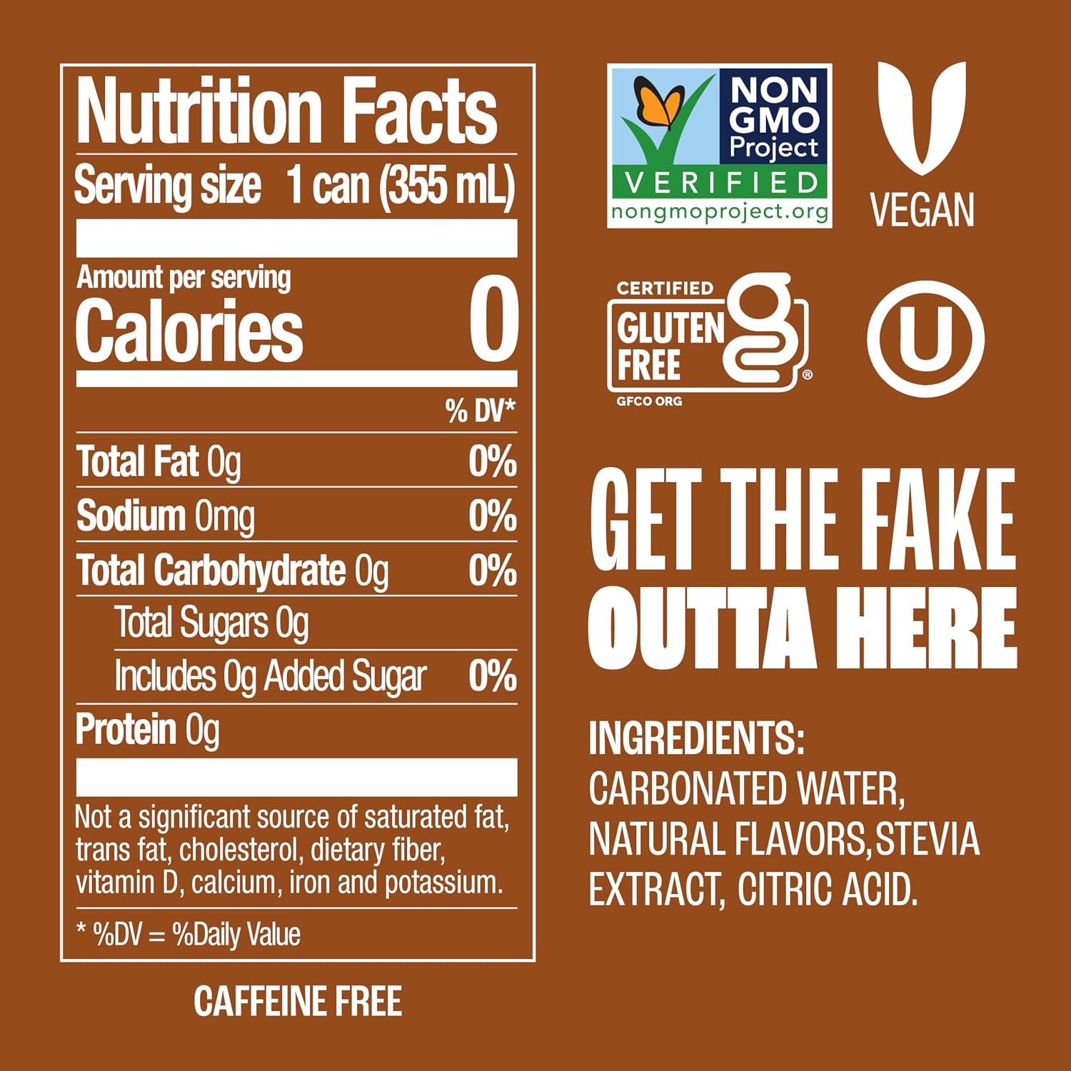Zevia Zero Calorie Soda, Orange, 12 Ounce Cans (Pack of 6)