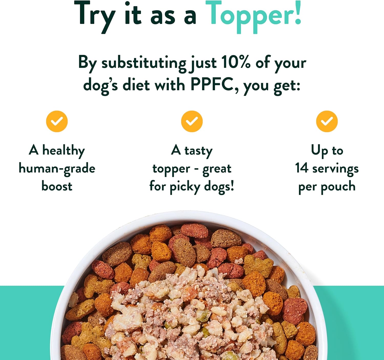 Portland Pet Food Company Fresh, Human Grade Dog Food Topper & Meal 5 Pack
