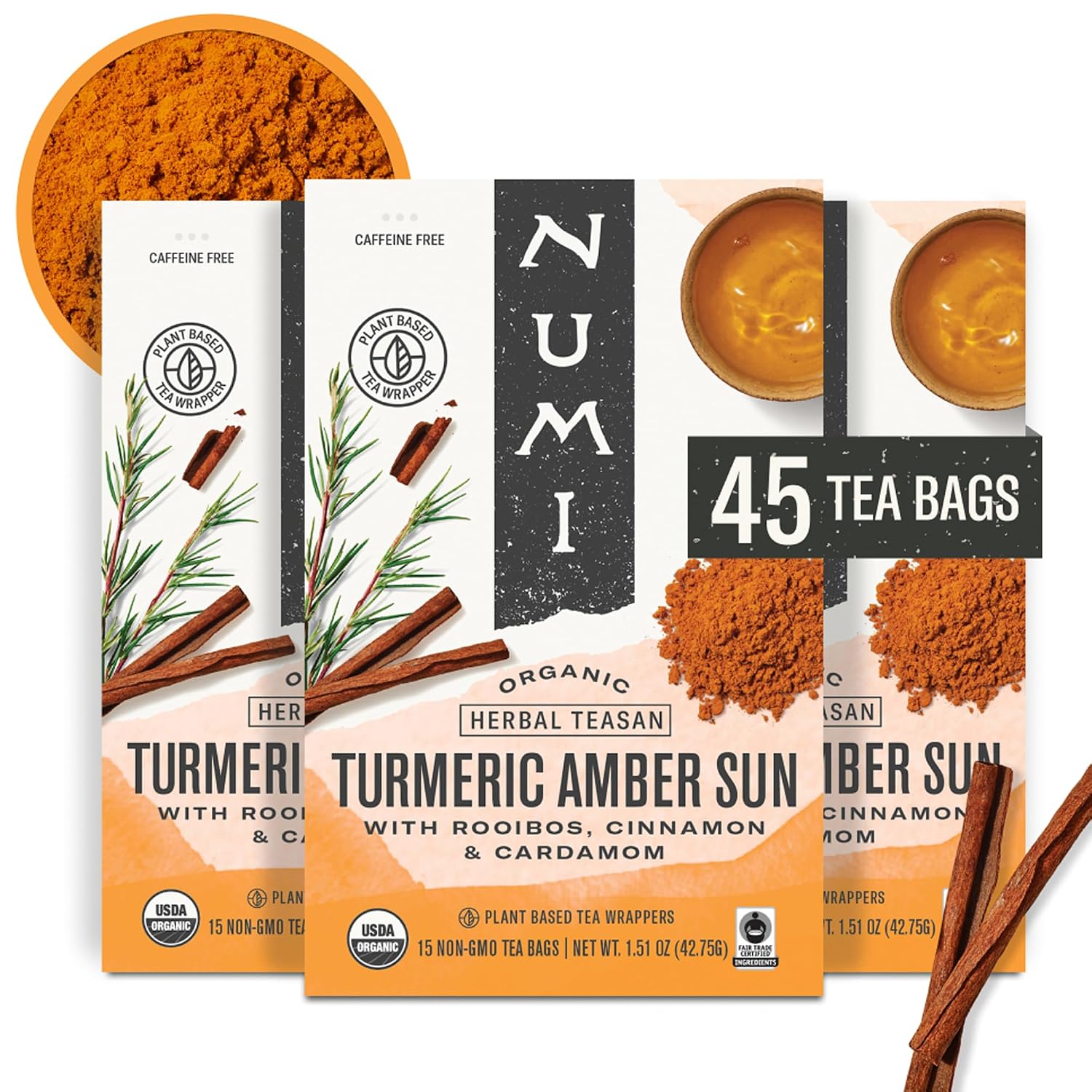 Numi Organic Gunpowder Green Tea – 54 Green Tea Bags – Bold, Smooth Flavor, Packed with Antioxidants, Naturally Energizing, Microplastic-Free Tea Bags