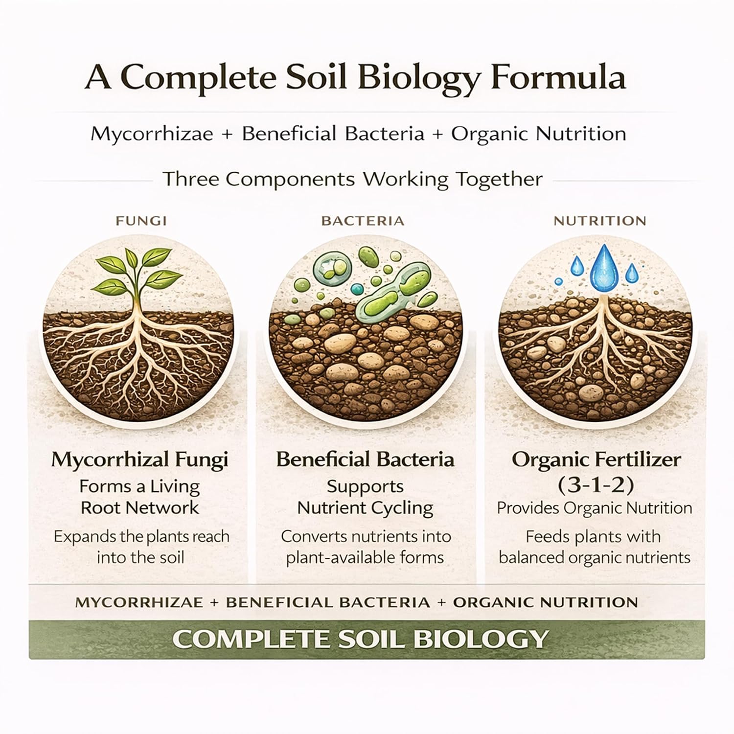 Plant Success Organics Granular Mycorrhizal Fungi + Fertilizer, 1 lb