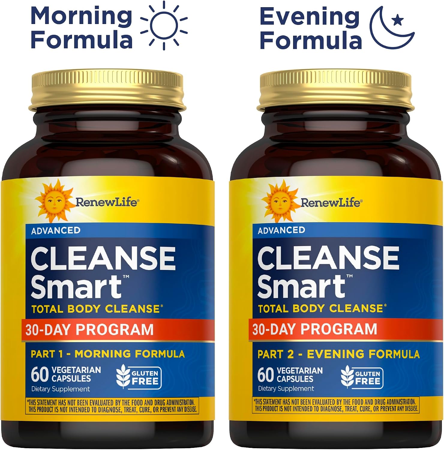 Renew Life Cleanse Smart 30-Day Program | Advanced Total Body Cleanse | Supports Digestive Regularity | Vegan, Dairy and Gluten Free Formula