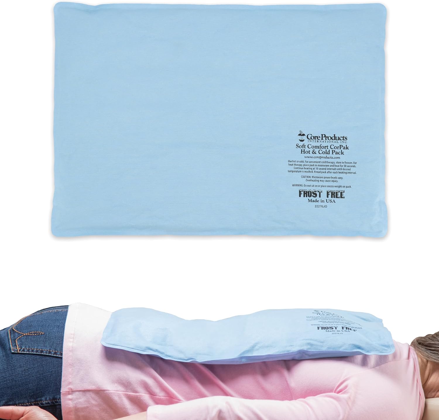 Reusable Hot & Cold Therapy Pack for Knee Back & Shoulder Pain-Trisectional | Flexible reusable therapy pack delivers soothing hot or cold therapy to help relieve pain, swelling, and muscle soreness.