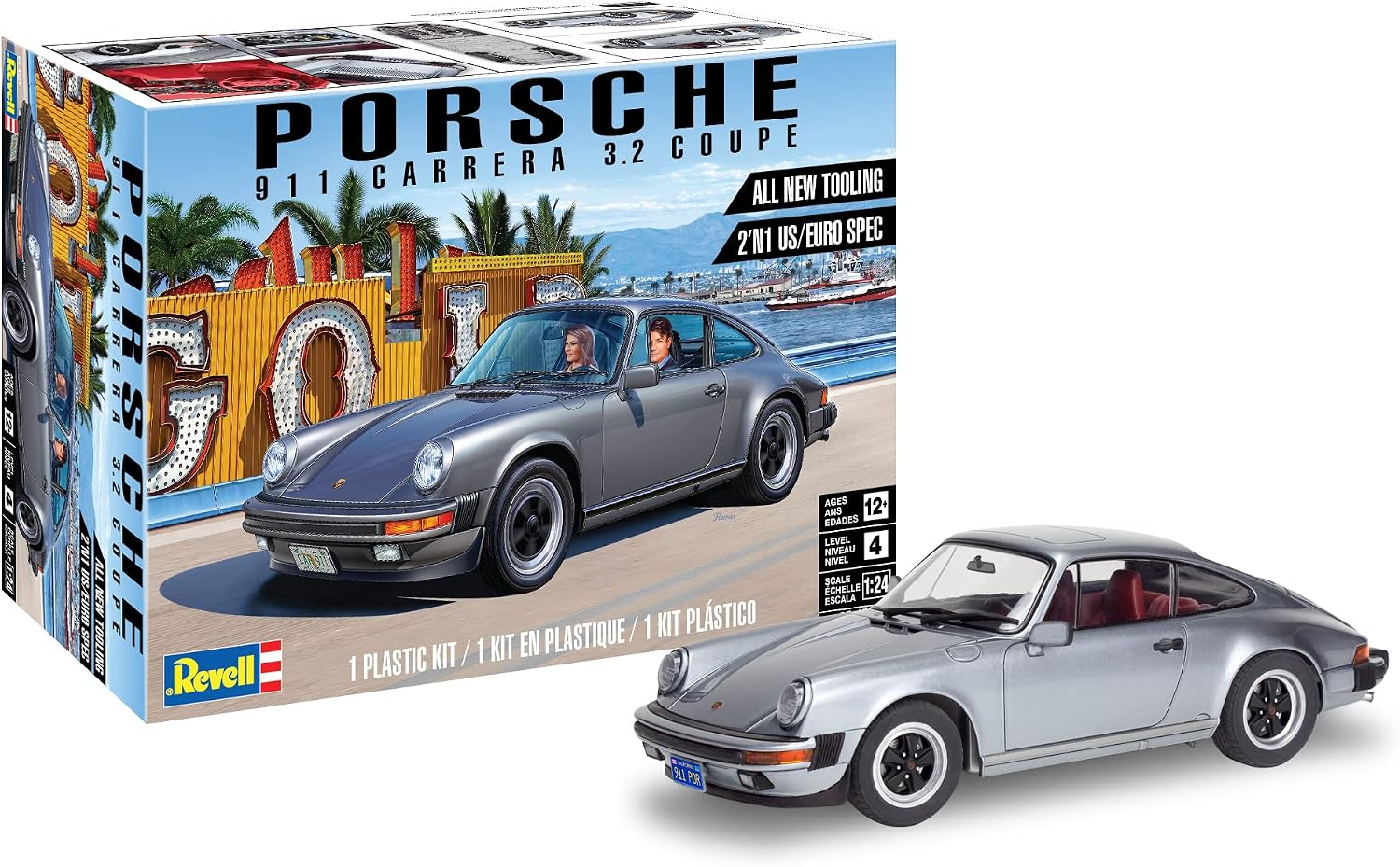Revell Porsche 911 G Model Coupe Plastic Car Model Building Kit 1:25 Scale