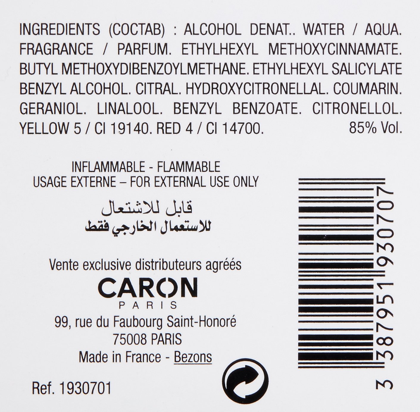 Caron Paris Royal Bain De Caron Eau De Toilette, 4.2 Fl Oz |