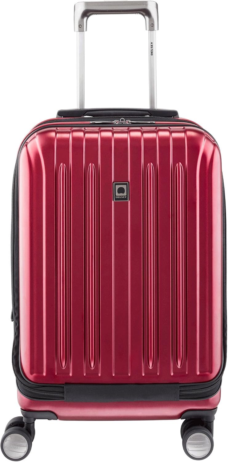 DELSEY PARIS Titanium Hardside Expandable Luggage with Spinner Wheels Carry-On Luggage, Graphite, Carry-On 19 Inch