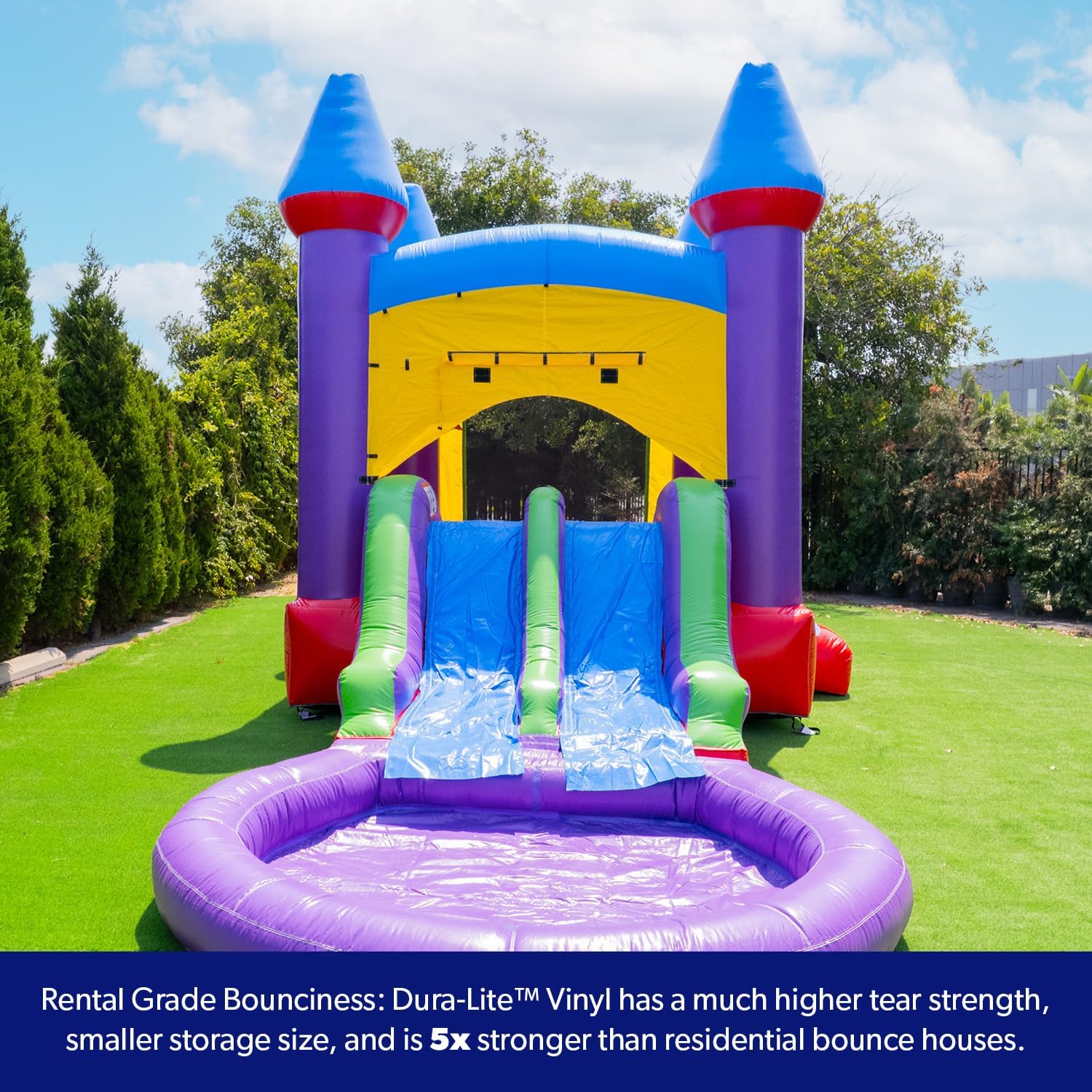 14x18 Jelly Bean Commercial Inflatable Bouncer Dual Slide Pool