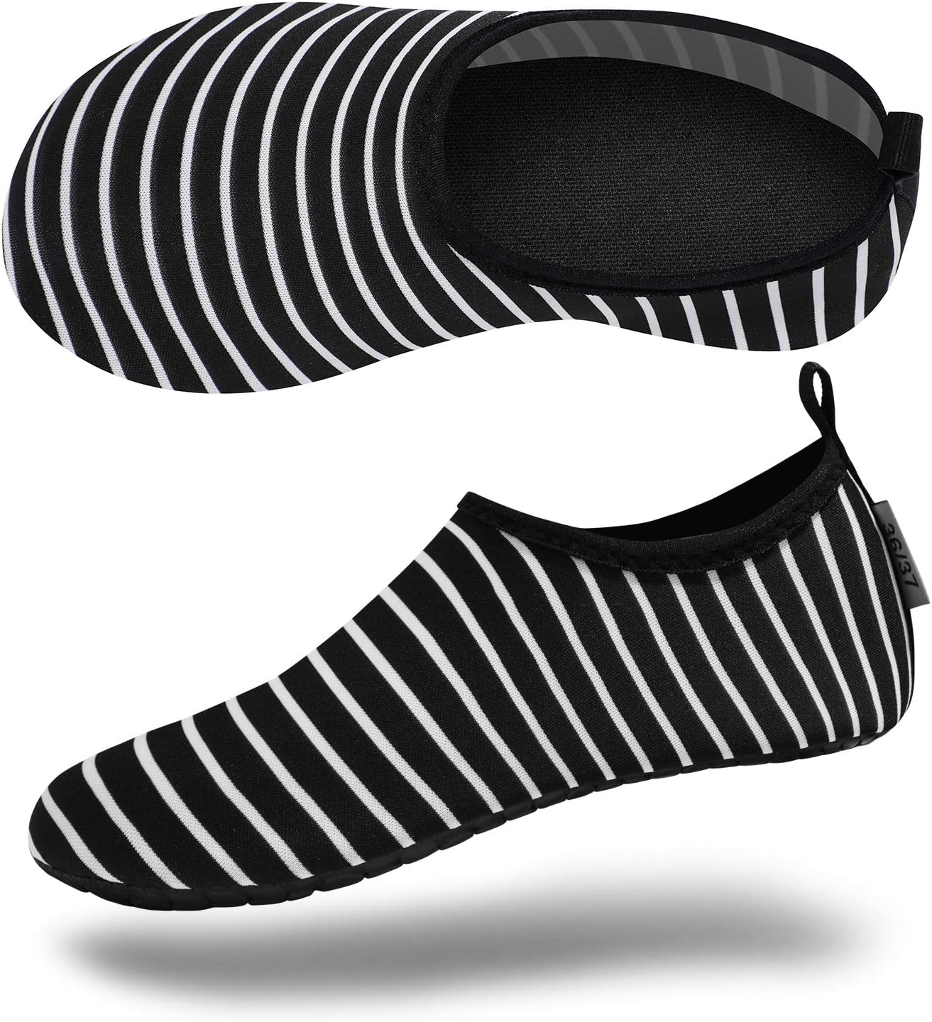 VIFUUR Water Shoes for Men Women Barefoot Quick Dry Aqua Socks Slip On | Lightweight, Breathable Upper, Flexible Sole, Drainage Design, Easy Slip-On Fit for Water Activities