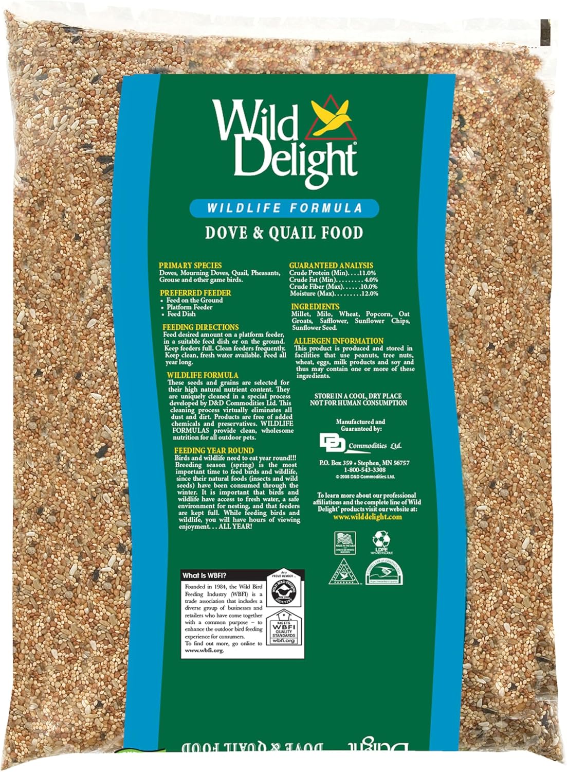 Wild Delight Dove & Quail Food, 10 lb