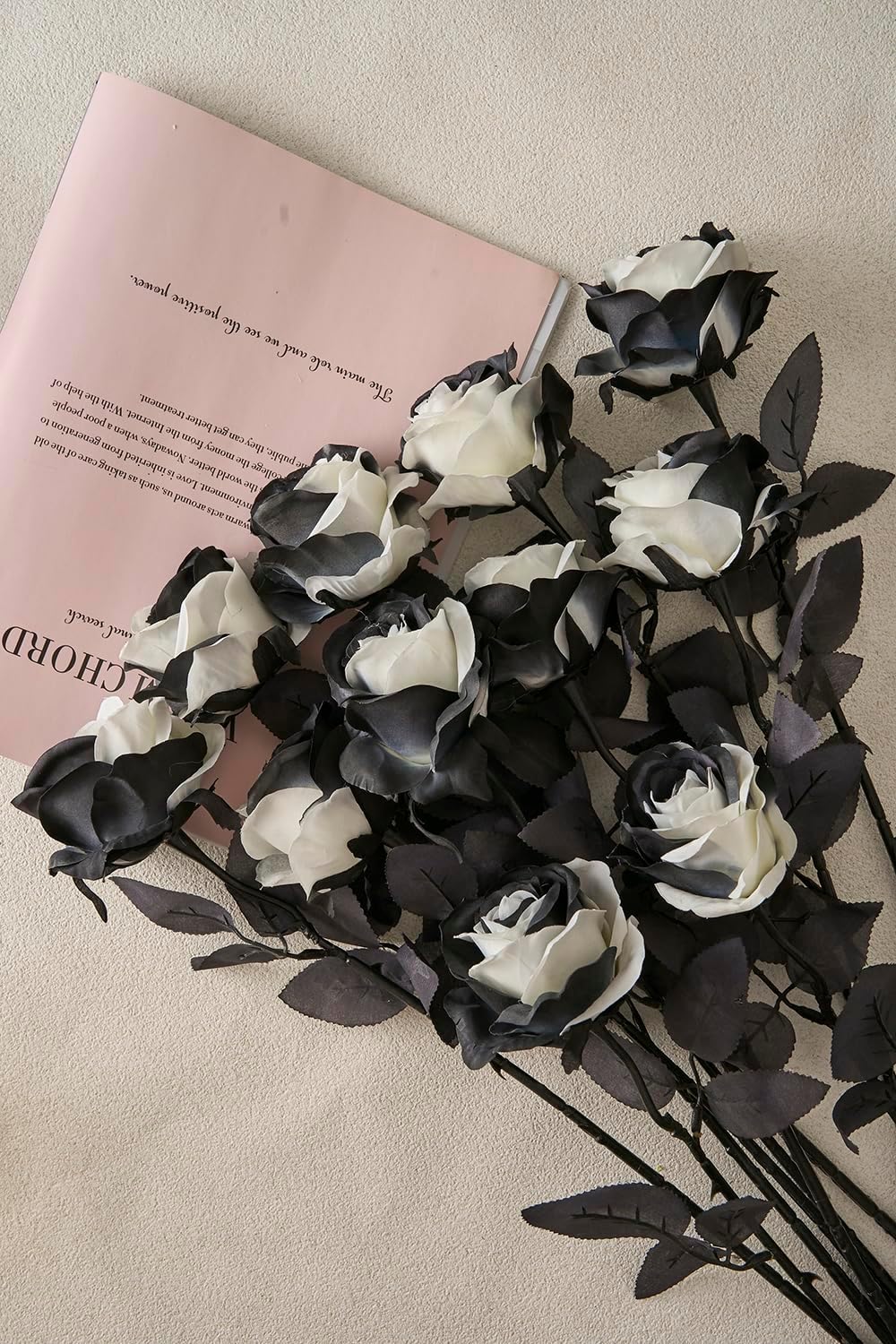 12 PCS Artificial Flowers Roses Silk Flowers Fake Long Stem Artificial Roses for Home Wedding Decorations (Yellow)