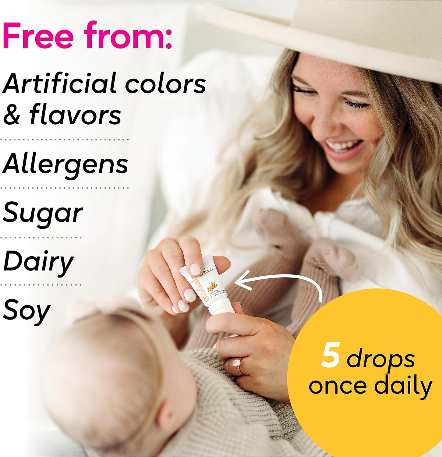 BioGaia Baby Probiotic Drops | Colic & Gas Relief | Safe for Newborns | Pediatrician-recommended | Ease Crying, Fussing, Colic, Gas