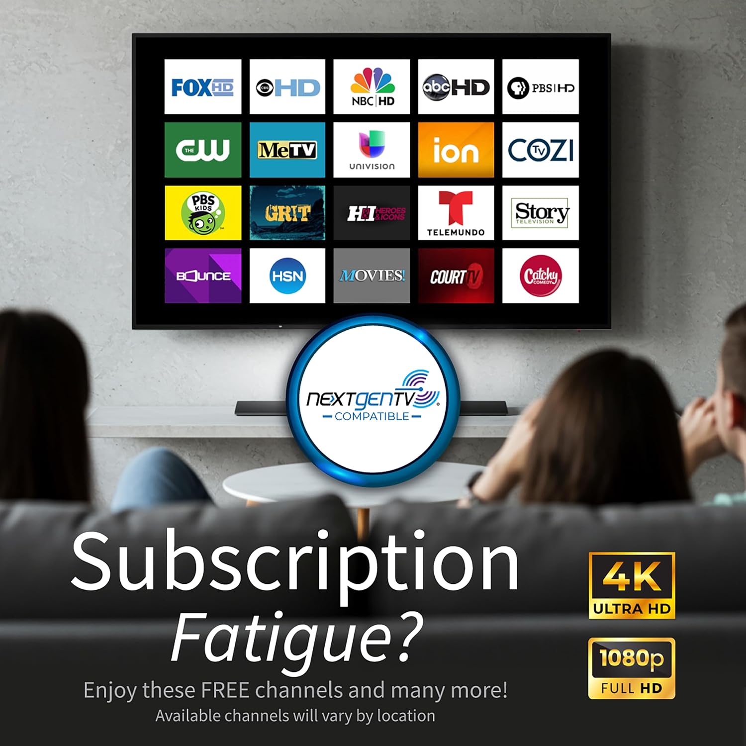 Antennas Direct ClearStream 1MAX HDTV Antenna UHF VHF Multi-Directional, 40+ Mile Range, 4K 8K UHD