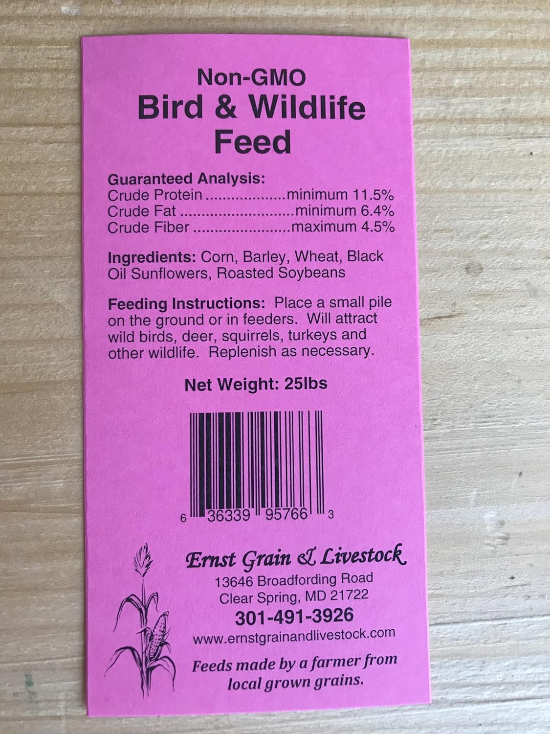 Ernst Grain & Livestock's Bird and Wildlife Feed – Perfect for Birds, Ducks, Squirrels, Turkeys, Rabbits, Geese
