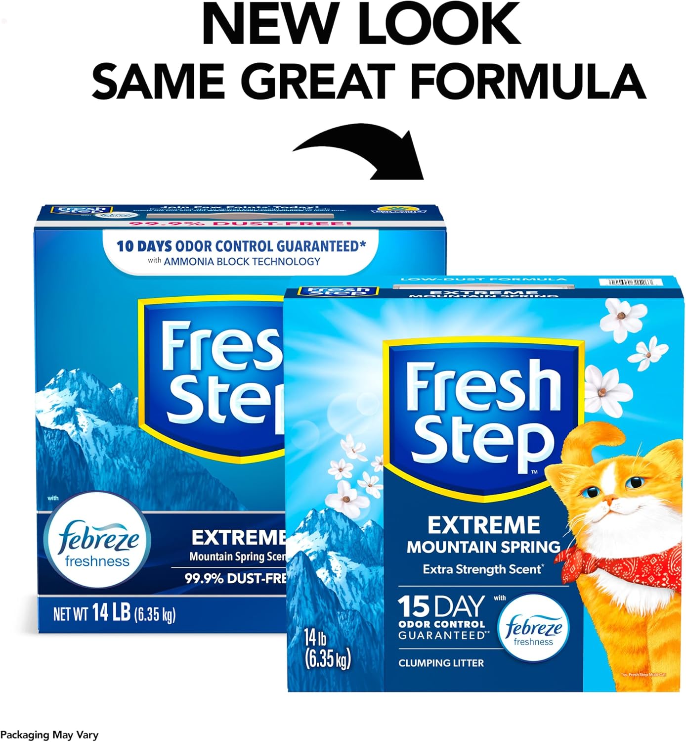 Fresh Step Extreme Clump Multi Cat Clumping Cat Litter, 14 lb. | Forms Tight Clumps, Easy To Scoop, Scented, Ammonia Block Technology, Low Dust, Compatible with Most Auto Litter Boxes